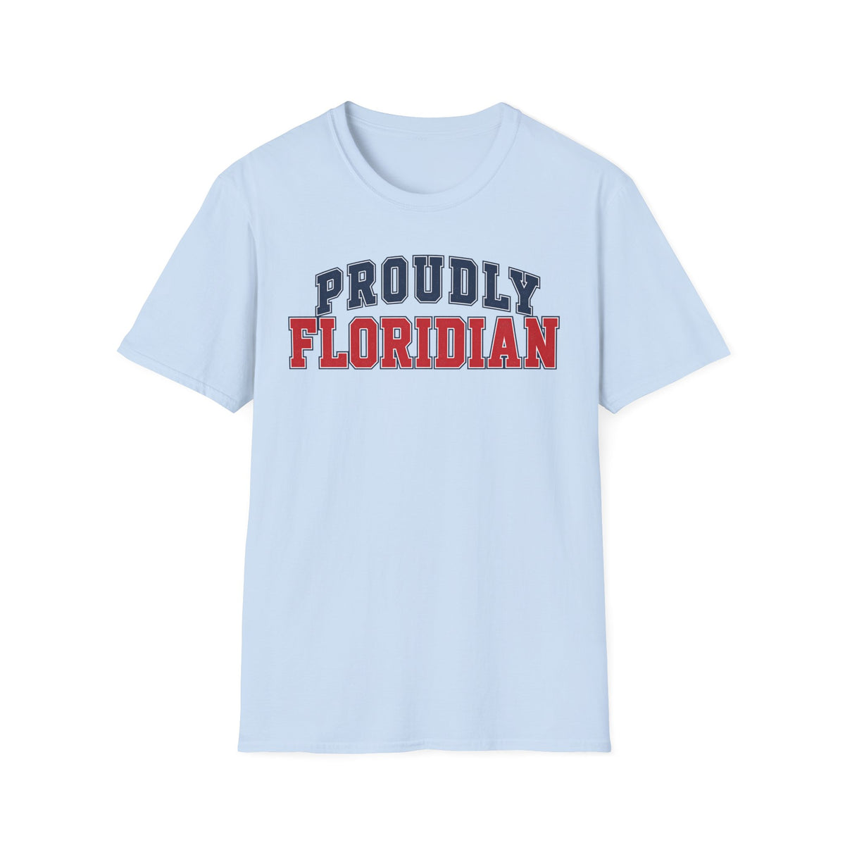 Proudly Floridian Florida Unisex Softstyle T Shirt State Name Graphic Tee