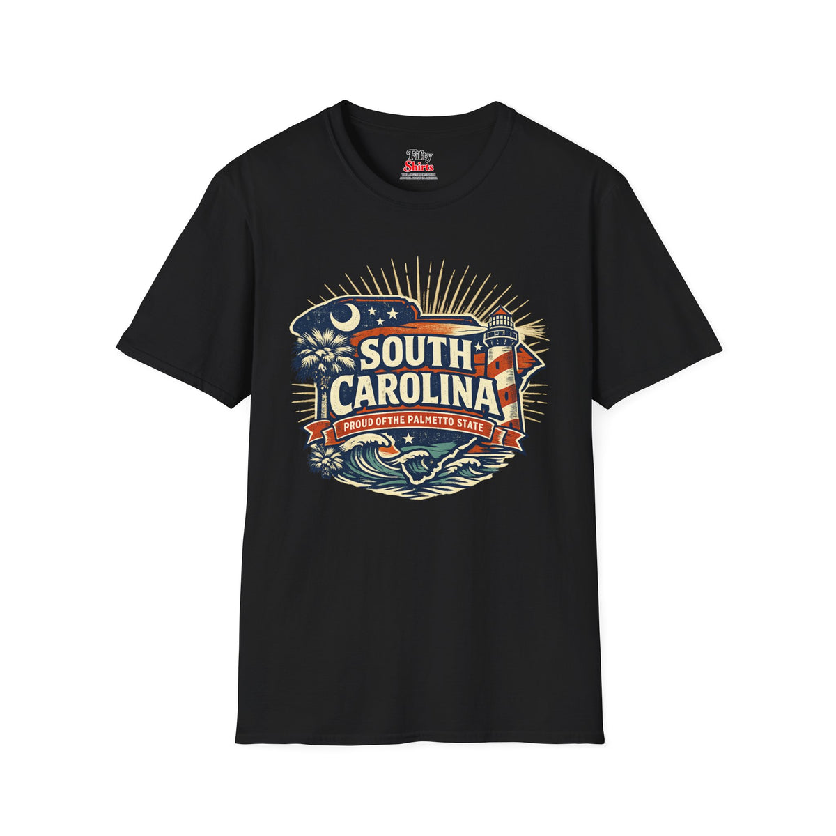 South Carolina State Pride Unisex Softstyle T Shirt State Pride Graphic Tee Collections FS03