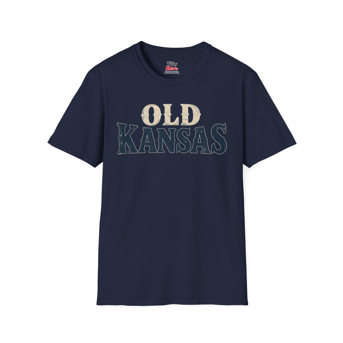 Old Kansas Unisex Softstyle T Shirt State Name Graphic Tee
