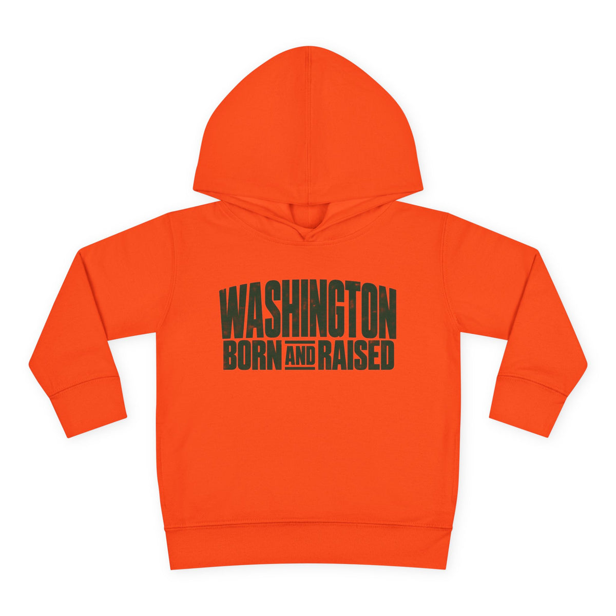 Washington Born and Raised Bold Streetwear Unisex Toddler Pullover Fleece Hoodie