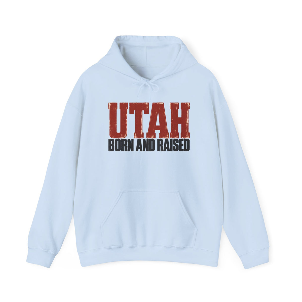 Utah Born and Raised Modern Western Streetwear Unisex Hoodie Graphic