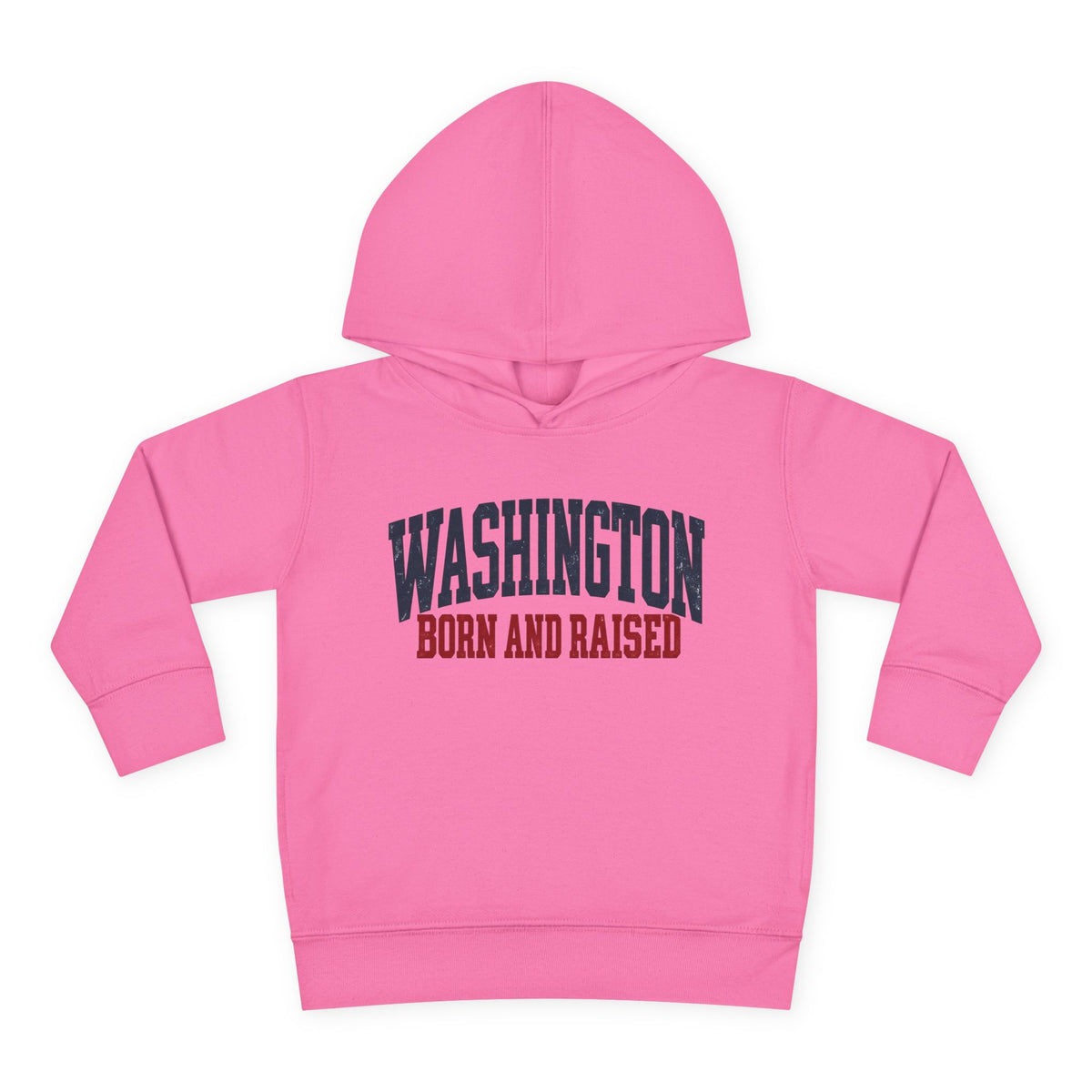 Washington Born and Raised Vintage Americana Unisex Toddler Pullover Fleece Hoodie