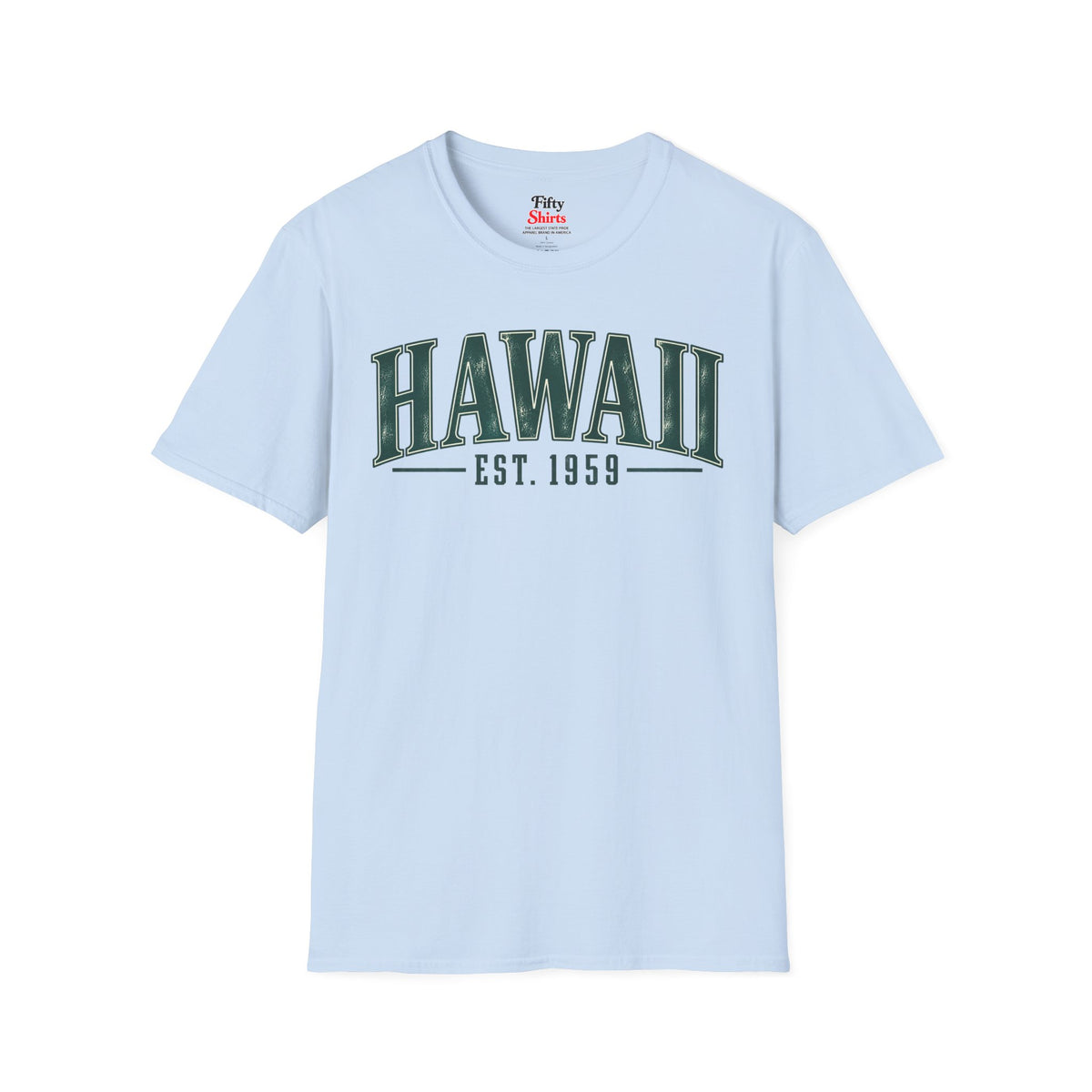Hawaii Est 1959 Unisex Softstyle T Shirt State Name Graphic Tee