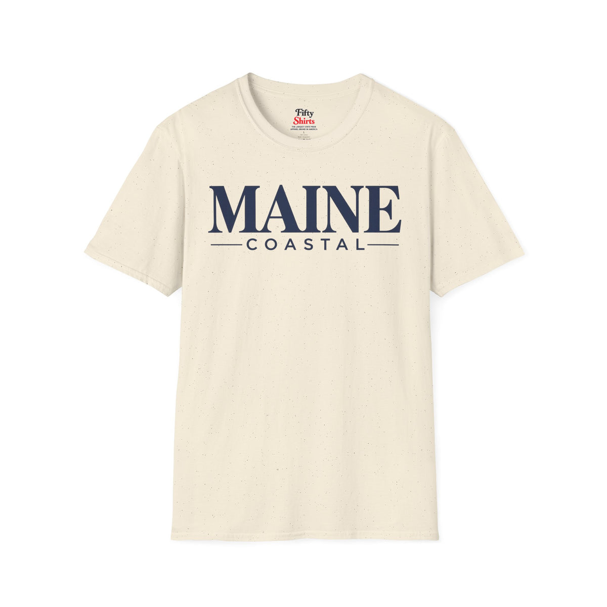 Main Coastal Unisex Softstyle T Shirt State Name Graphic Tee