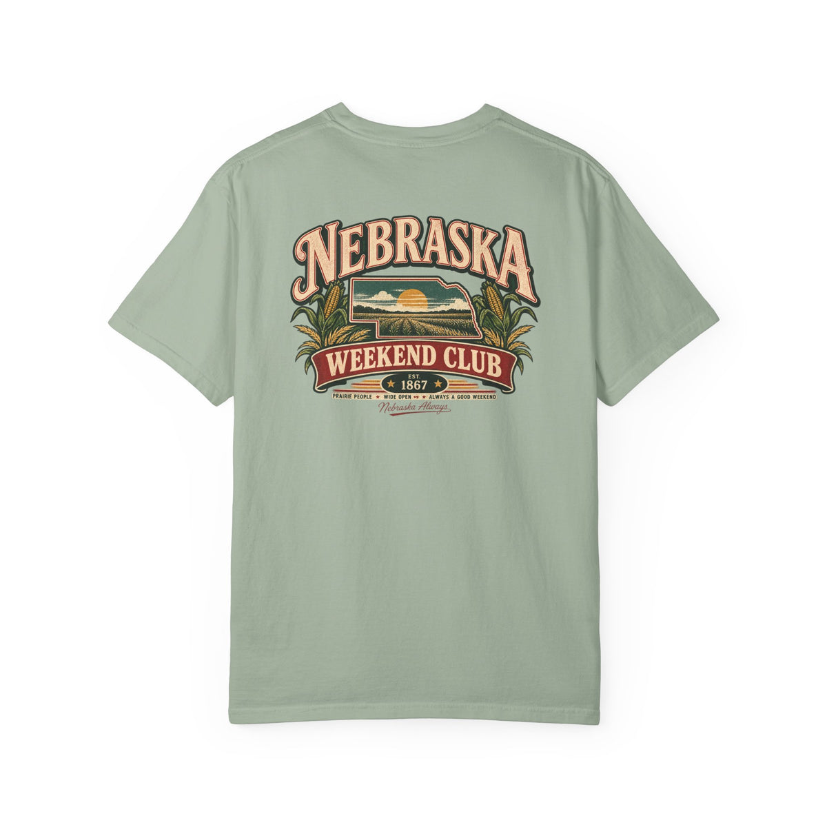 Nebraska Weekend Club Unisex Comfort Color 1717 Streetwear Graphic Tee