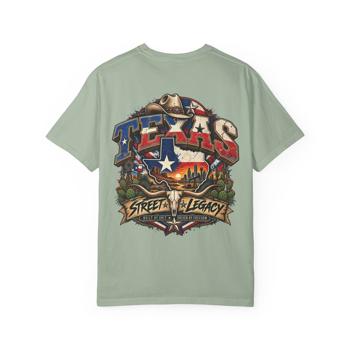 Texas Street Legacy Unisex Comfort Color 1717 Streetwear Graphic Tee