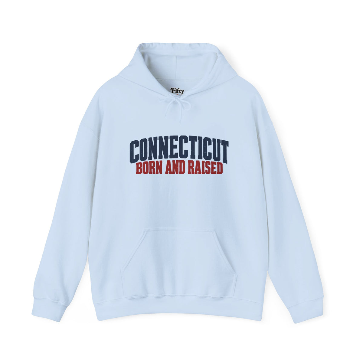Connecticut Born and Raised Bold Workwear Heritage Unisex Hoodie Graphic
