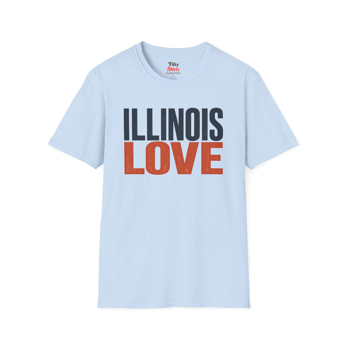 Illinois Love Unisex Softstyle T Shirt State Name Graphic Tee