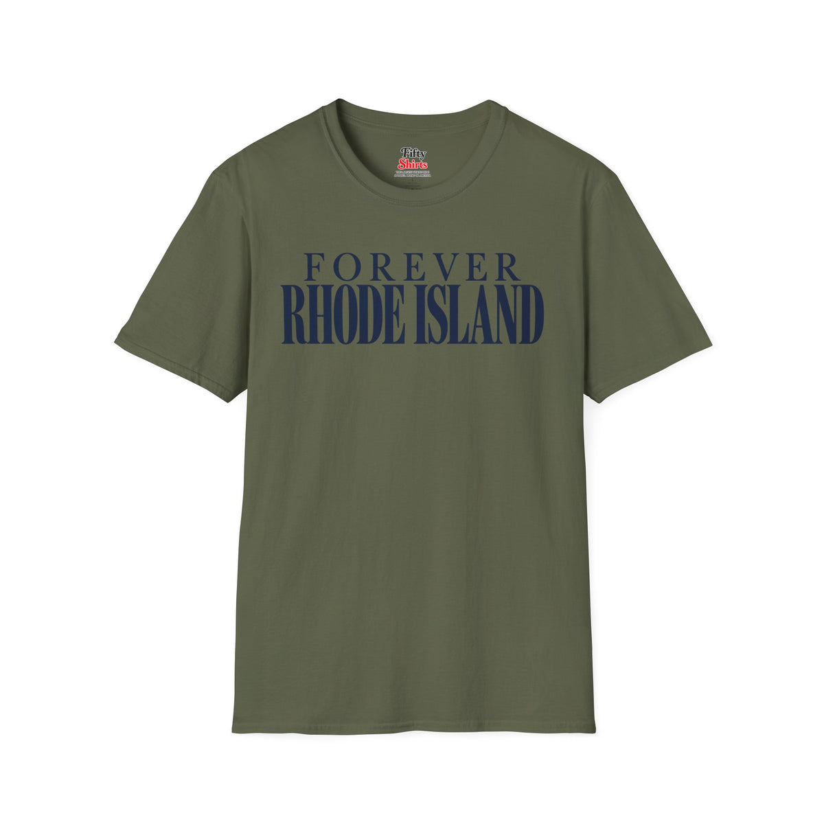 Forever Rhode Island Unisex Softstyle T Shirt State Name Graphic Tee