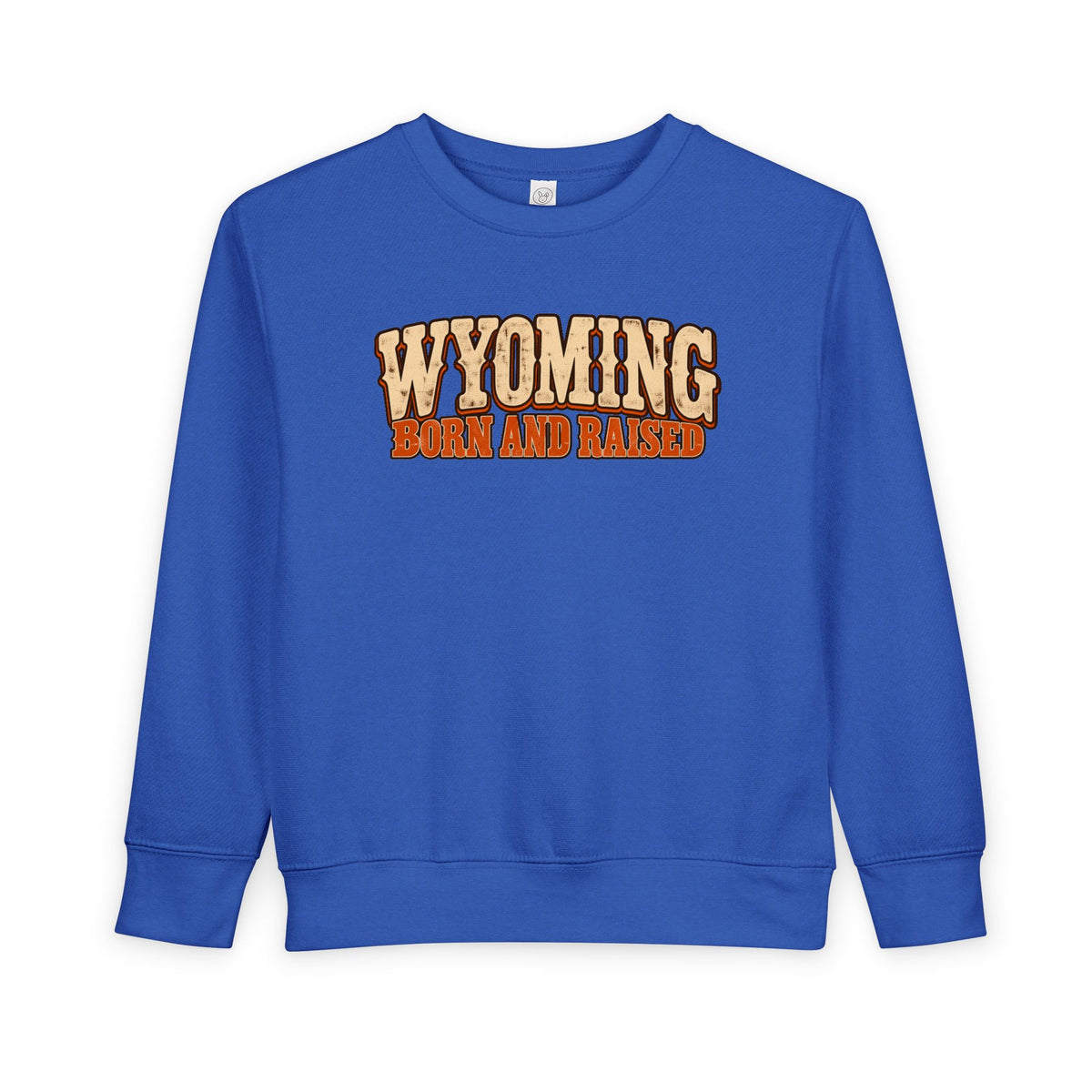 Wyoming Born and Raised Vintage 1970s Western Unisex Toddler Sweatshirt