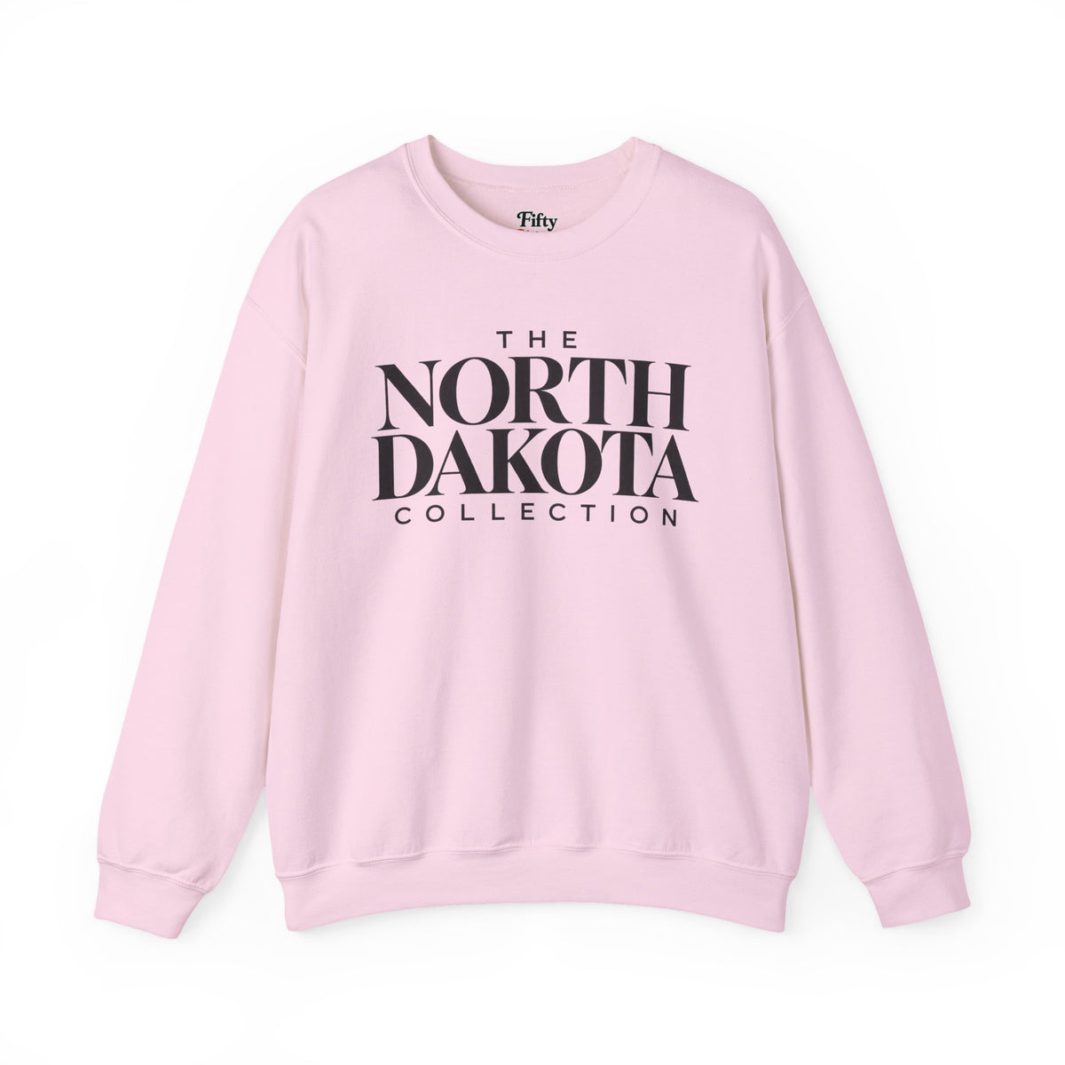 The North Dakota Collection Unisex Crewneck Sweatshirt State Name Graphic