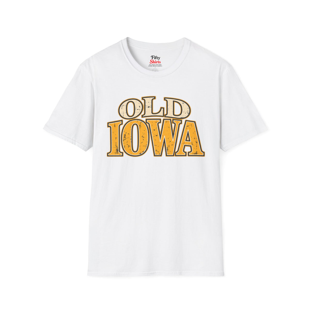 Old Iowa Unisex Softstyle T Shirt State Name Graphic Tee