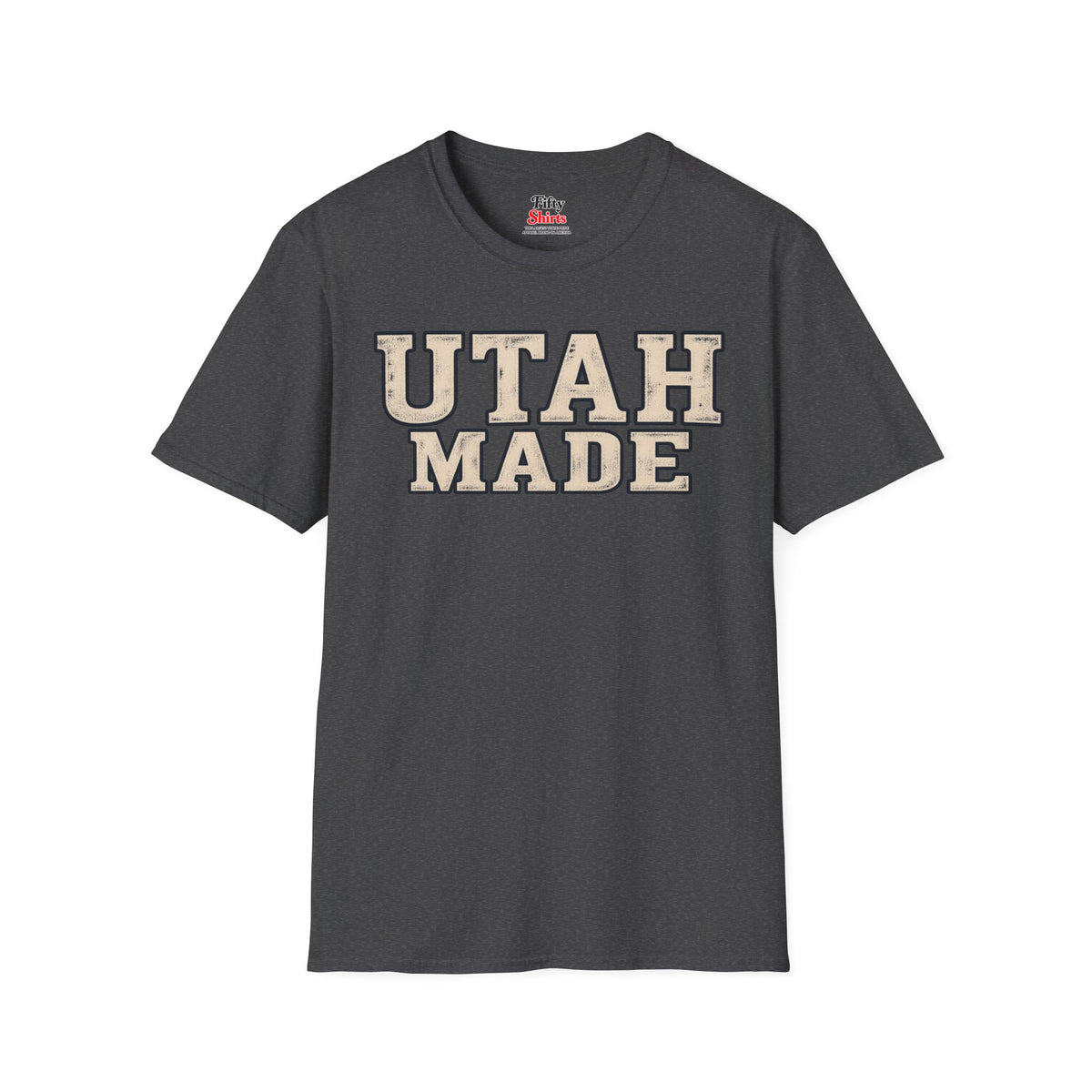 Utah Made Unisex Softstyle T Shirt State Name Graphic Tee