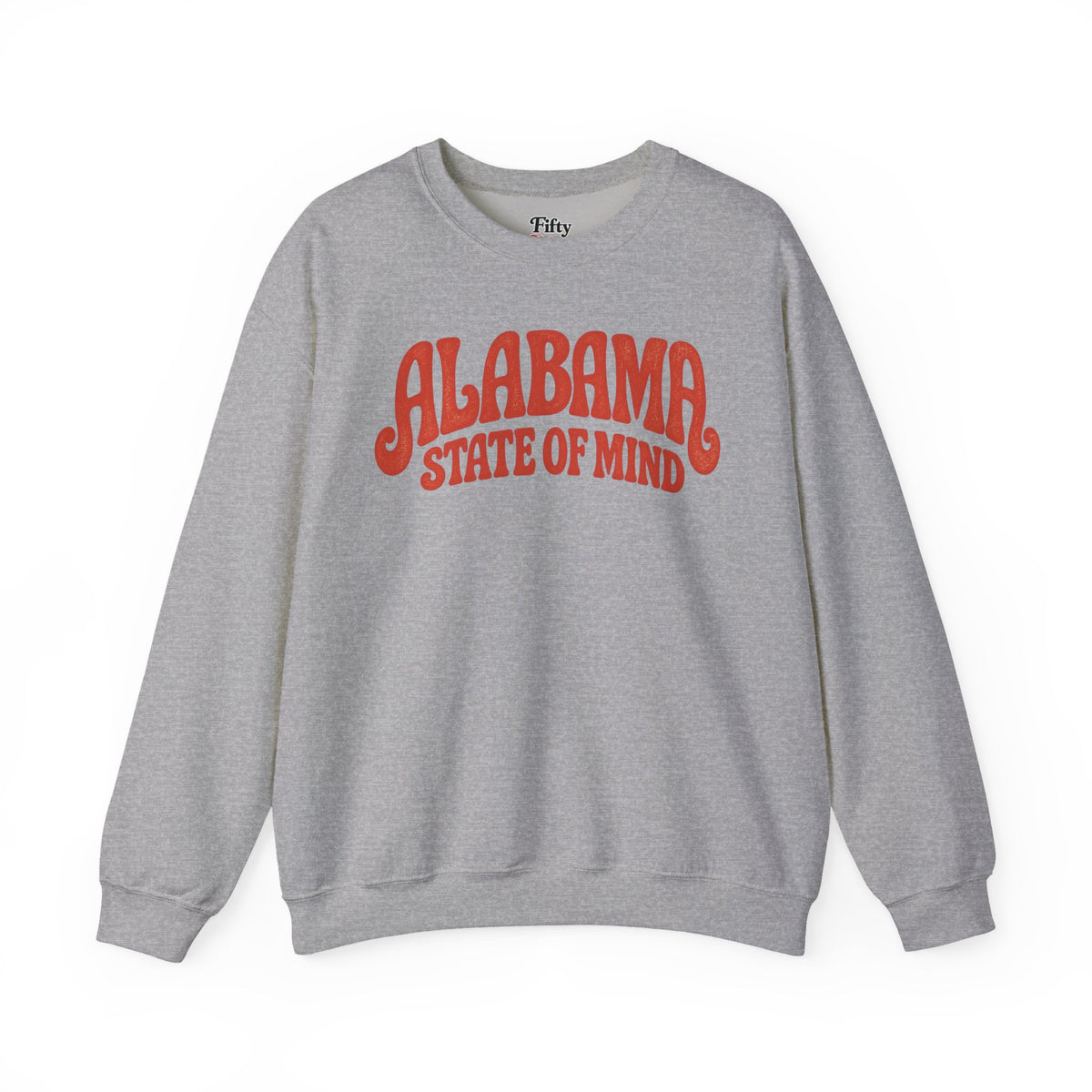 Alabama State of Mind Unisex Crewneck Sweatshirt State Name Graphic