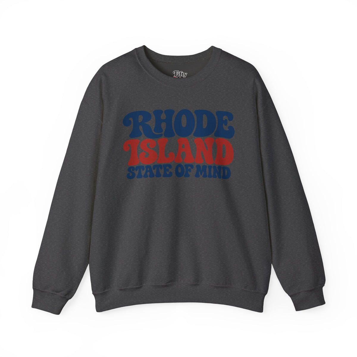 Rhode Island State of Mind Unisex Crewneck Sweatshirt State Name Graphic