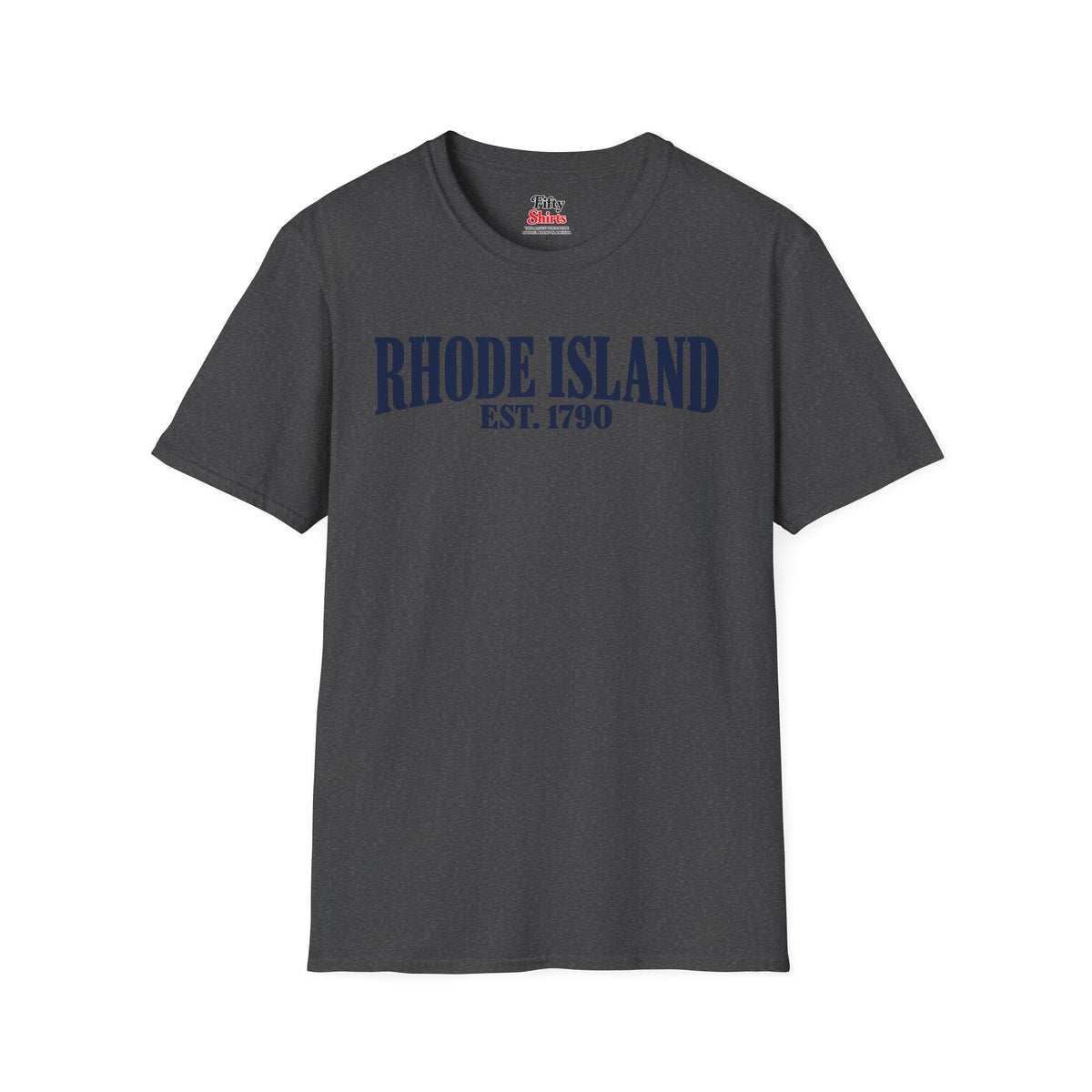 Rhode Island EST 1790 Unisex Softstyle T Shirt State Name Graphic Tee