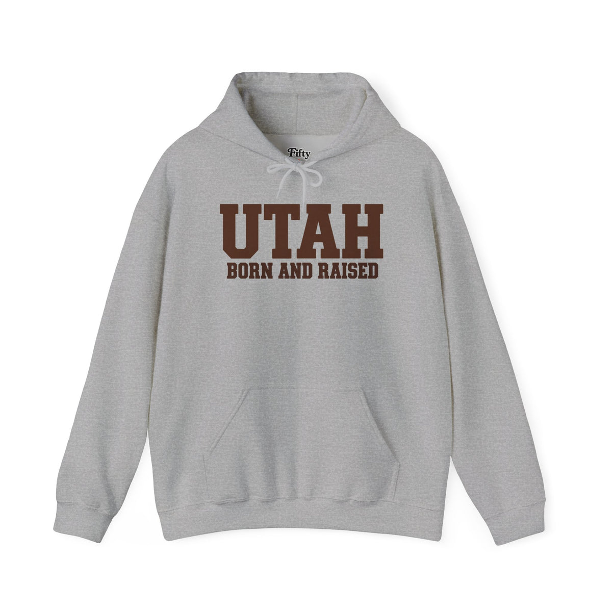 Utah Born And Raised Unisex Hoodie State Name Graphic