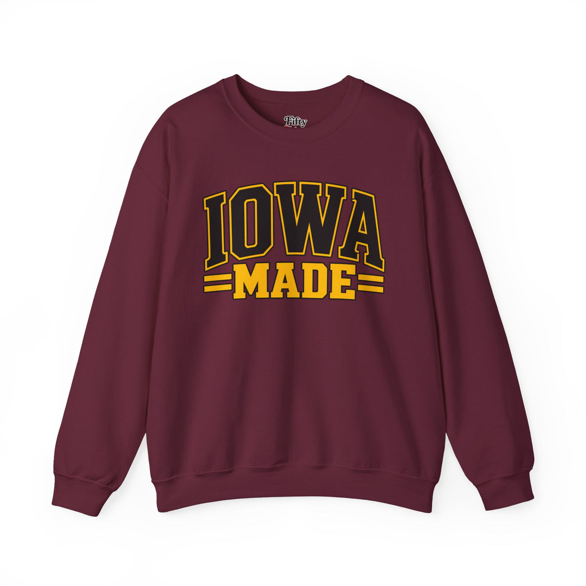 Iowa Made Unisex Crewneck Sweatshirt State Name Graphic