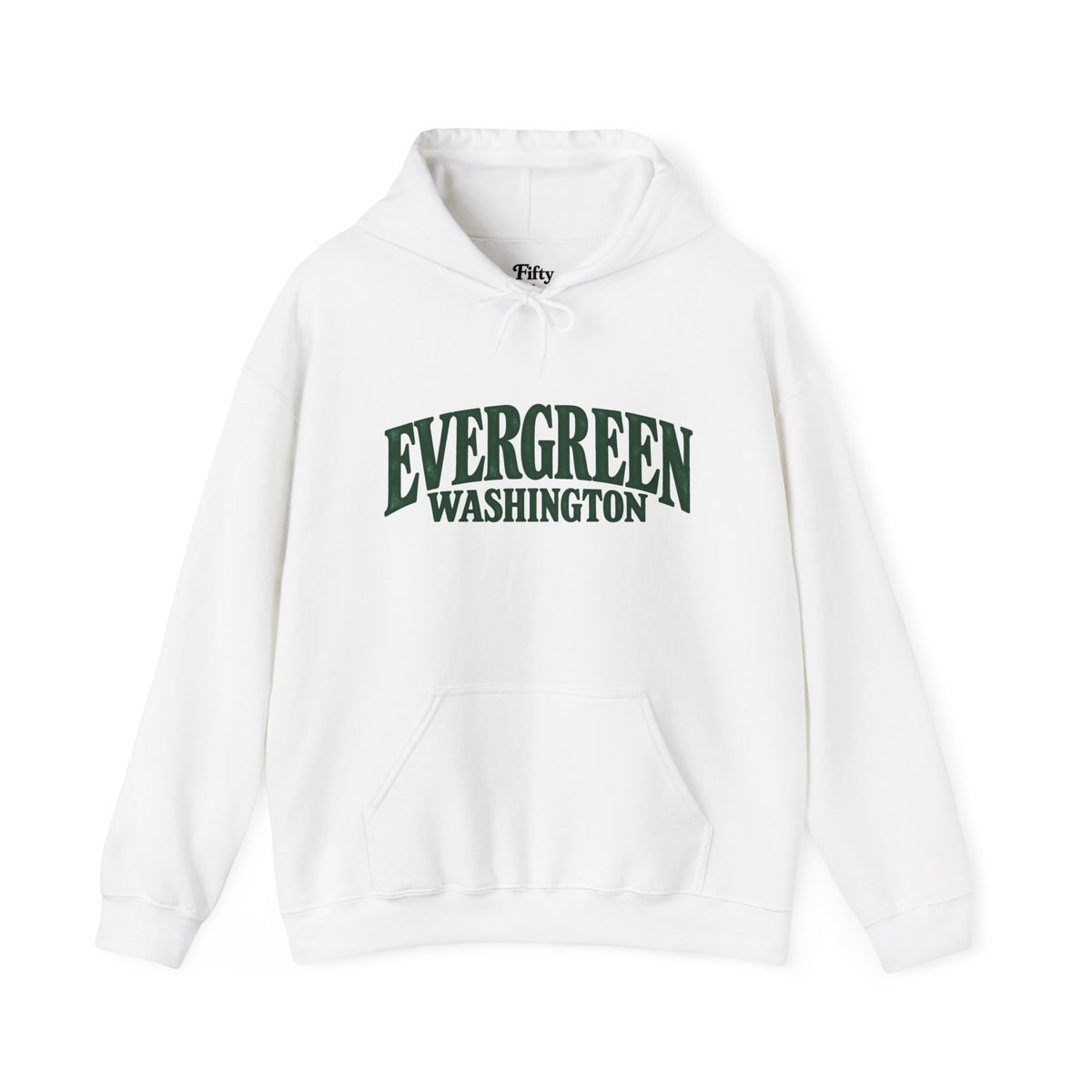 Evergreen Washington Unisex Hoodie State Name Graphic