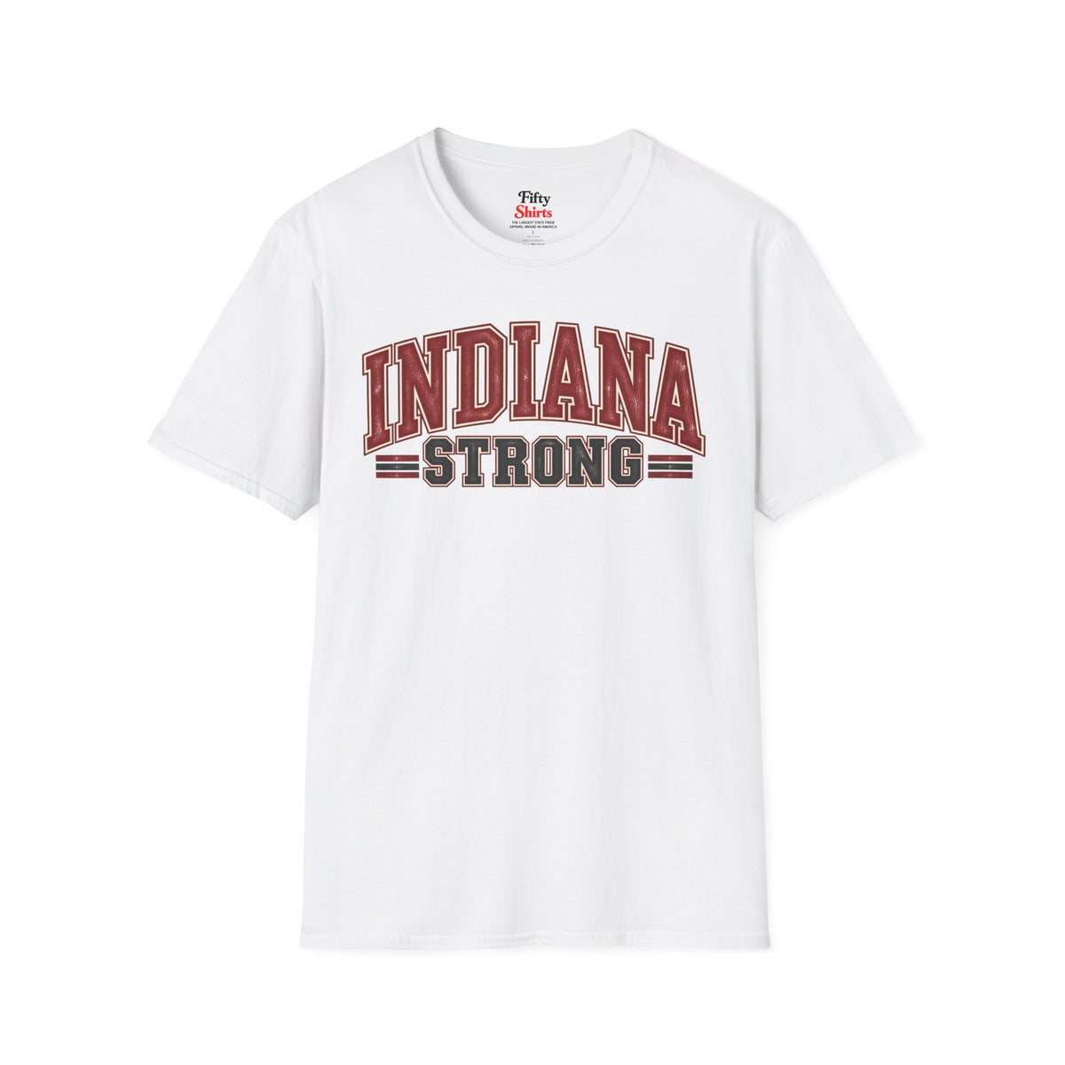 Indiana Strong Unisex Softstyle T Shirt State Name Graphic Tee