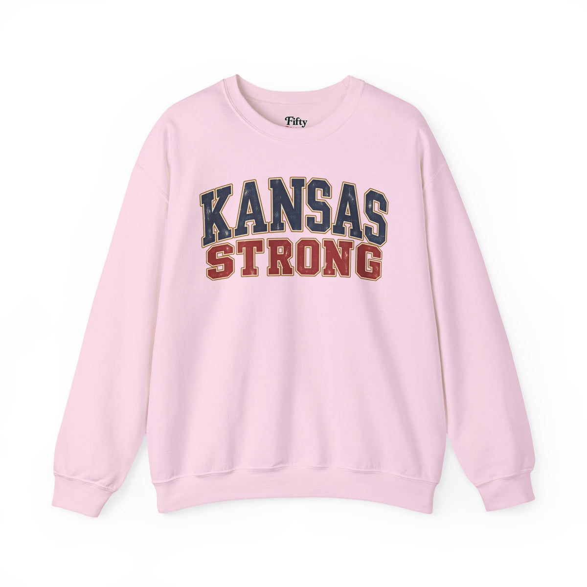 Kansas Strong Unisex Crewneck Sweatshirt State Name Graphic