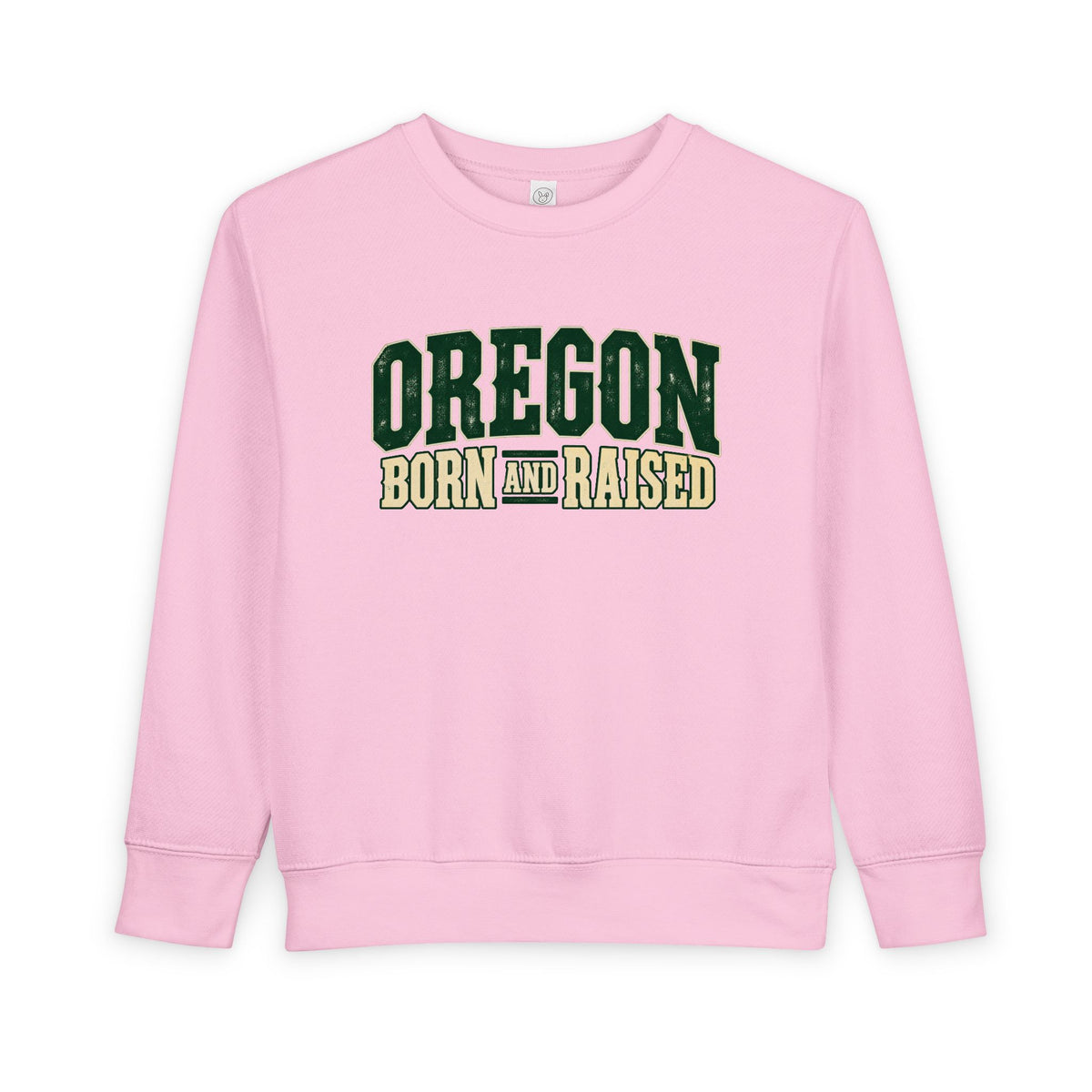 Oregon Born and Raised Pacific Northwest Americana Unisex Toddler Sweatshirt