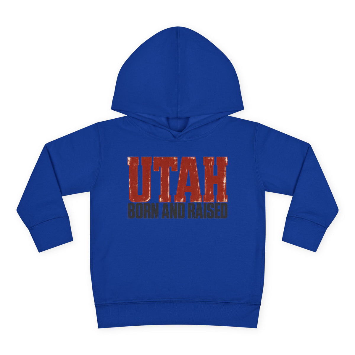 Utah Born and Raised Modern Western Streetwear Unisex Toddler Pullover Fleece Hoodie