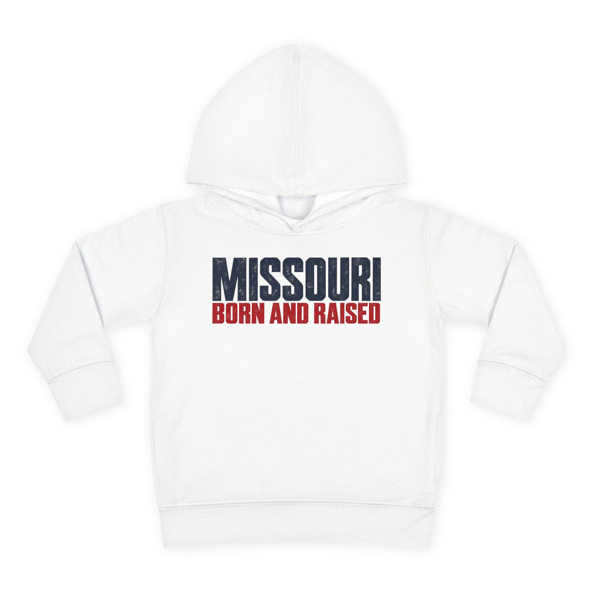 Missouri Born and Raised Modern Streetwear Unisex Toddler Pullover Fleece Hoodie