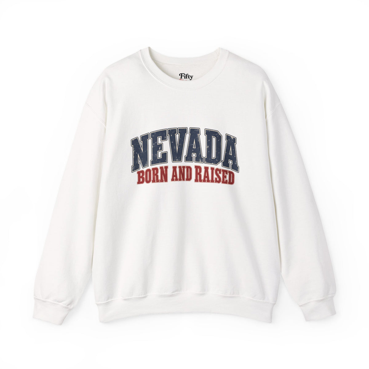 Nevada Born and Raised Vintage Americana Unisex Sweatshirt Graphic