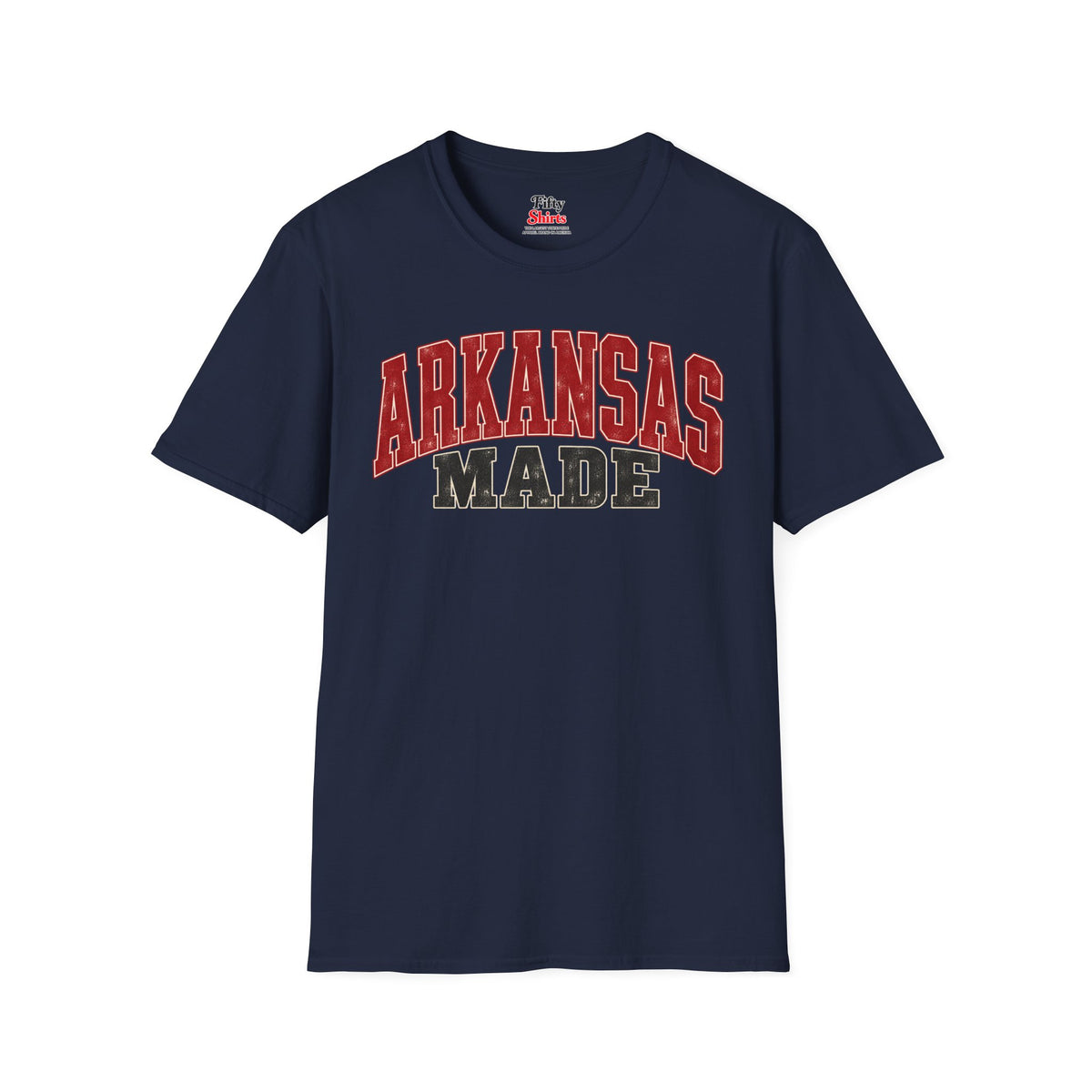 Arkansas Made Unisex Softstyle T Shirt State Name Graphic Tee