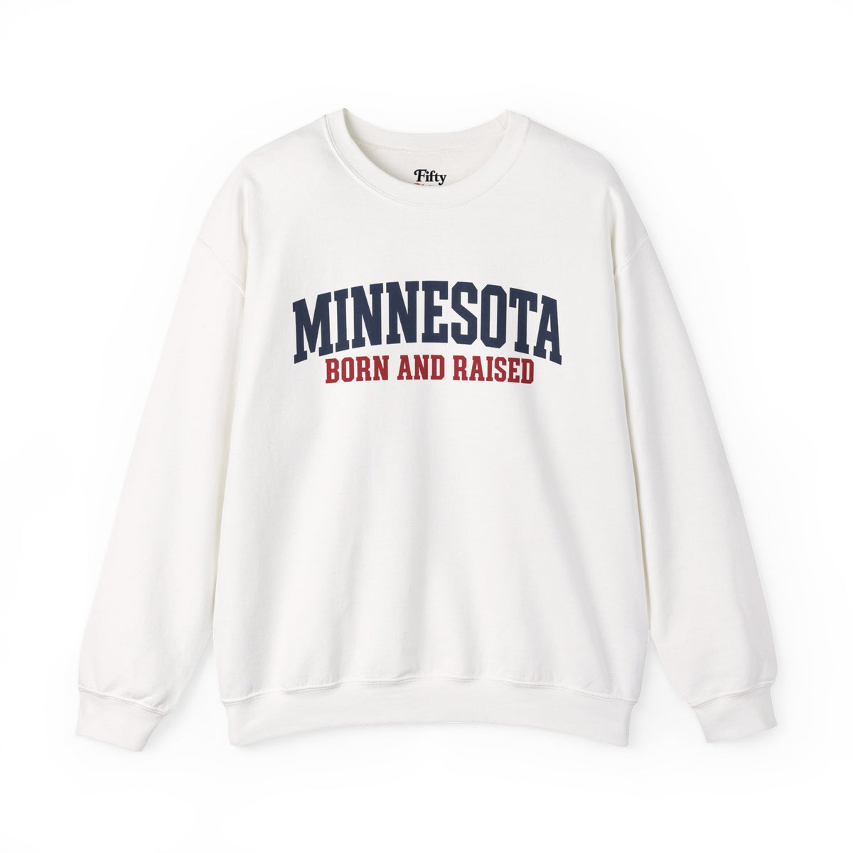 Minnesota Born and Raised Minimal Heritage Unisex Sweatshirt Graphic