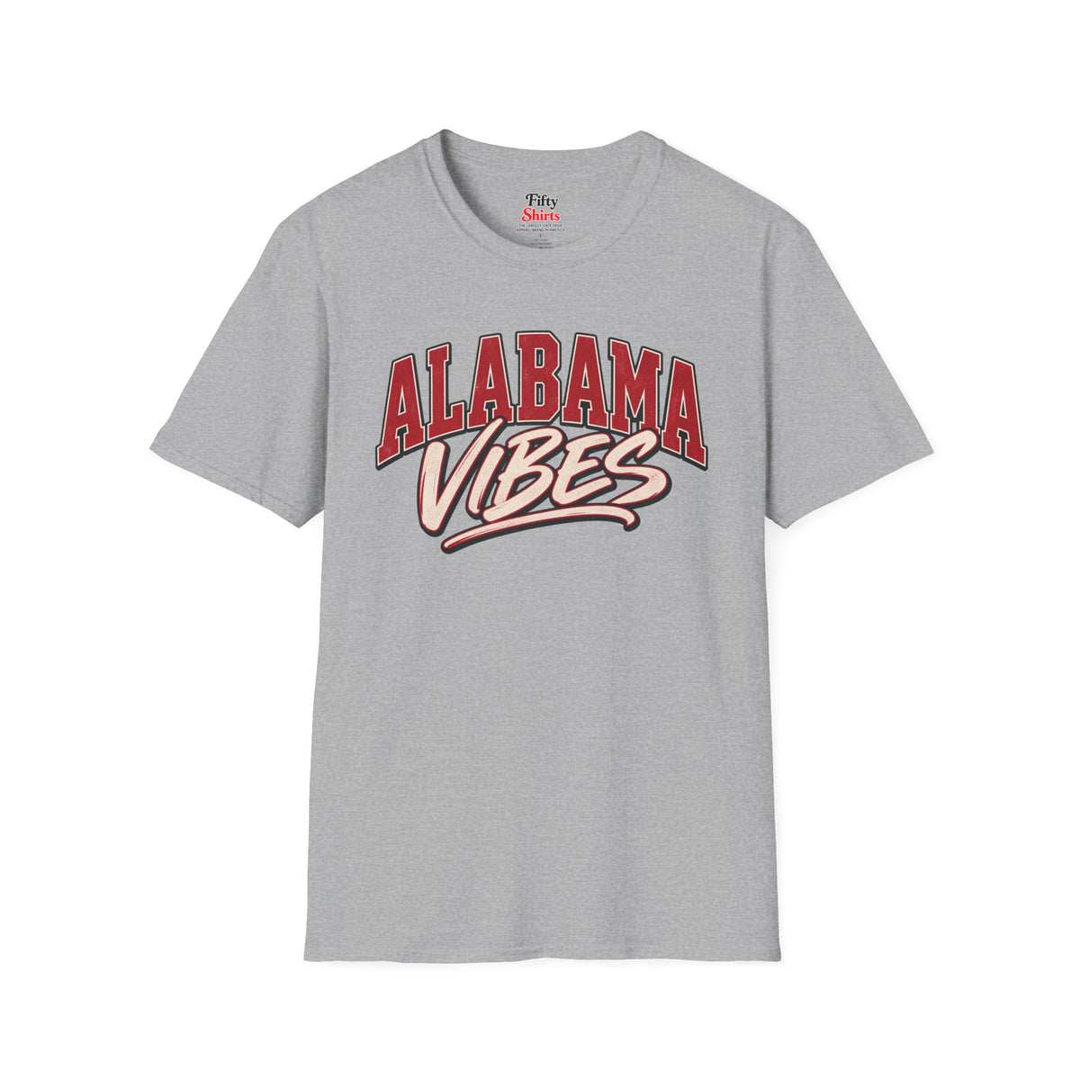 Alabama Vibes Unisex Softstyle T Shirt State Name Graphic Tee