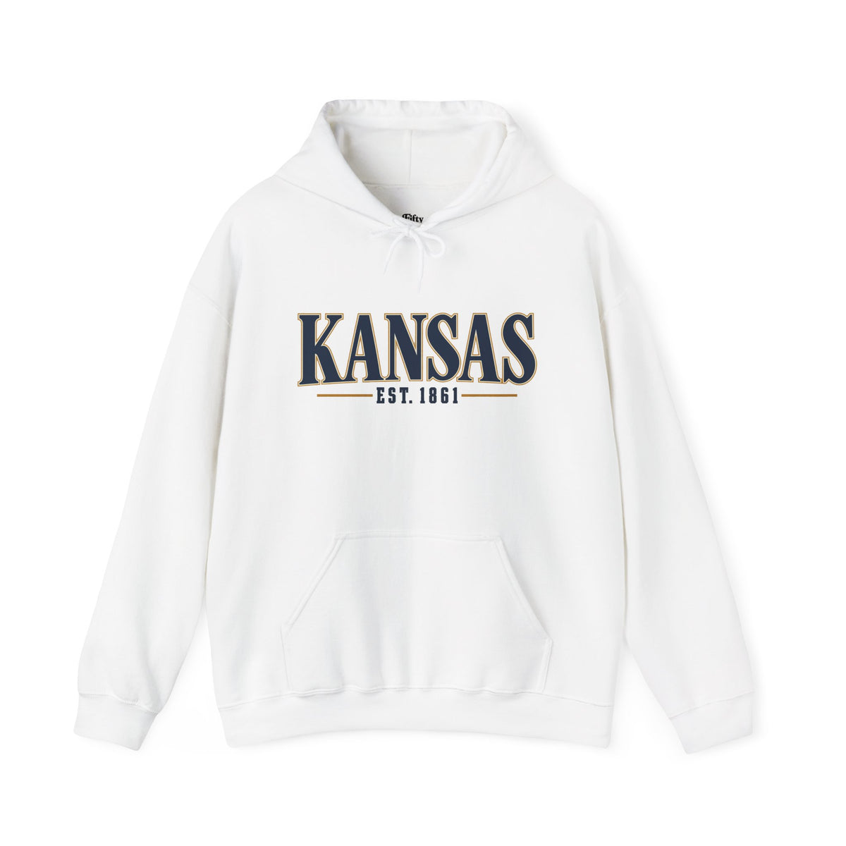 Kansas Est 1861 Unisex Hoodie State Name Graphic