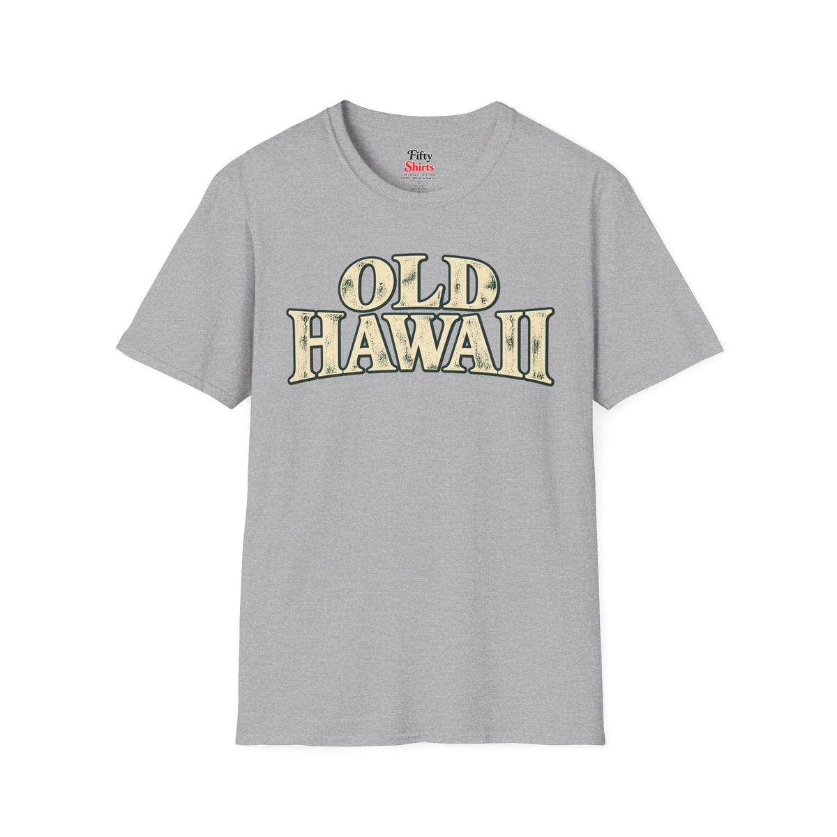 Old Hawaii Unisex Softstyle T Shirt State Name Graphic Tee