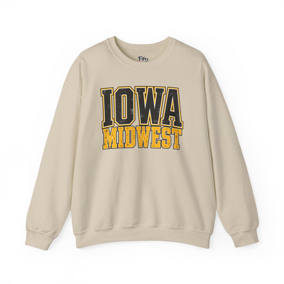 Iowa Midwest Unisex Crewneck Sweatshirt State Name Graphic