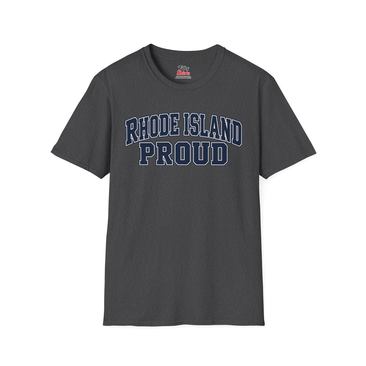 Rhode Island Proud Unisex Softstyle T Shirt State Name Graphic Tee