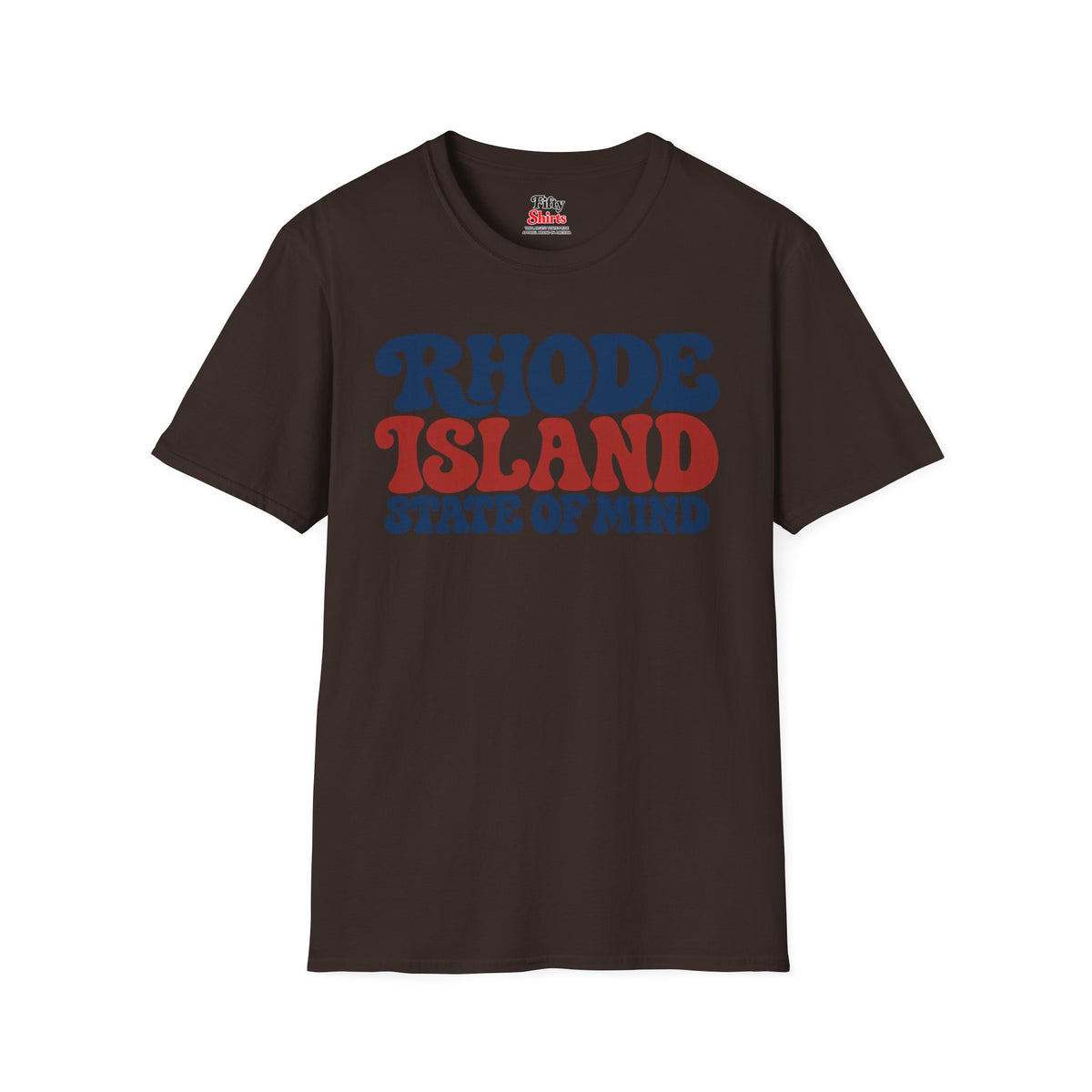 Rhode Island State of Mind Unisex Softstyle T Shirt State Name Graphic Tee