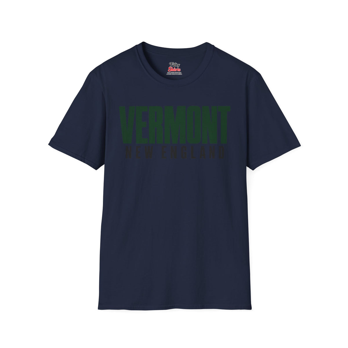 Vermont New England Unisex Softstyle T Shirt State Name Graphic Tee