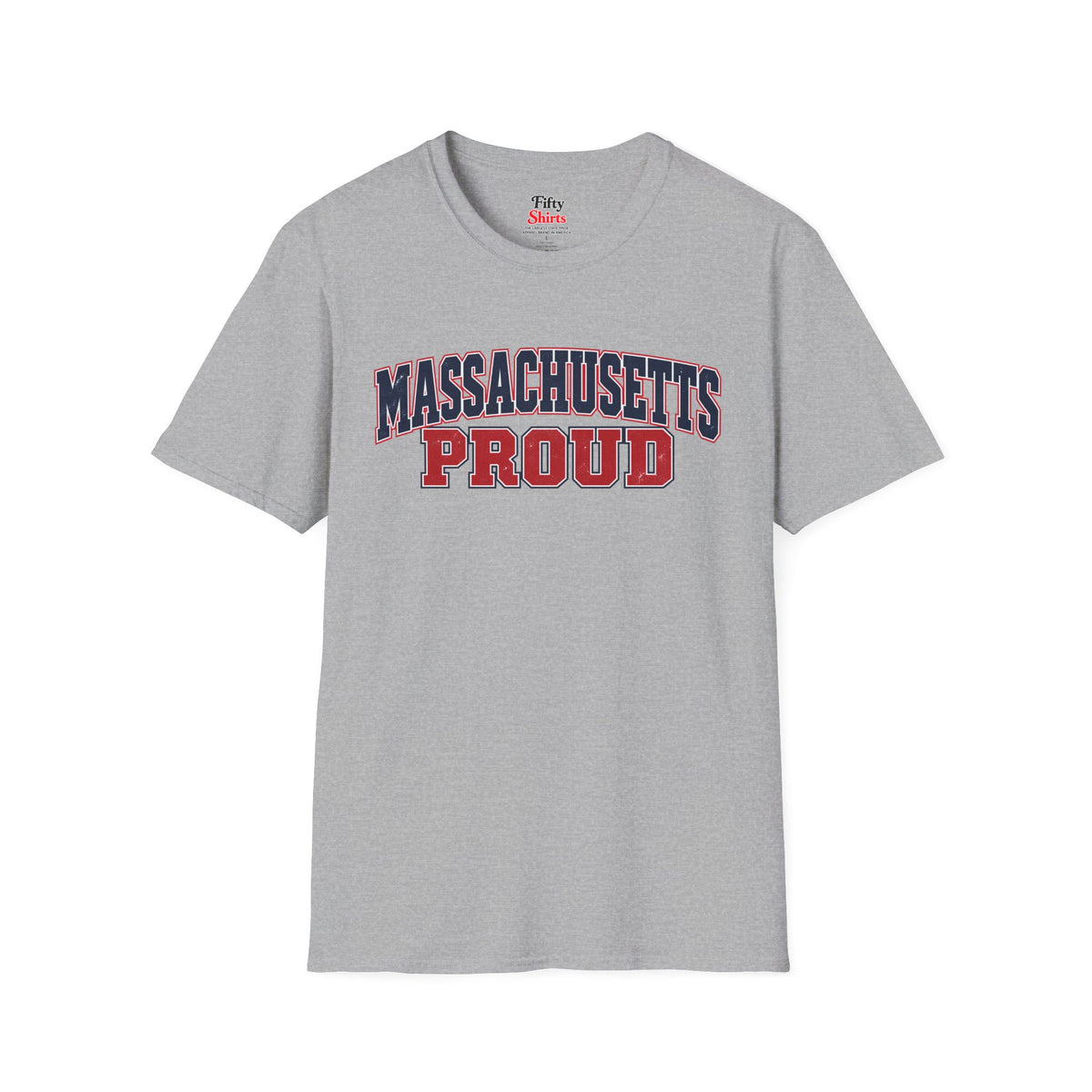 Massachusetts Proud Unisex Softstyle T Shirt State Name Graphic Tee