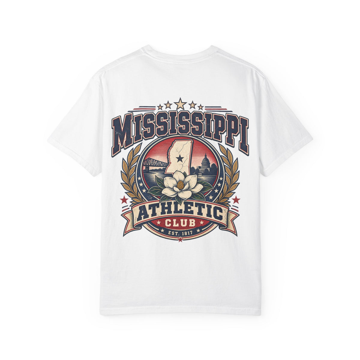 Mississippi Athletic Club Unisex Comfort Color 1717 Streetwear Graphic Tee
