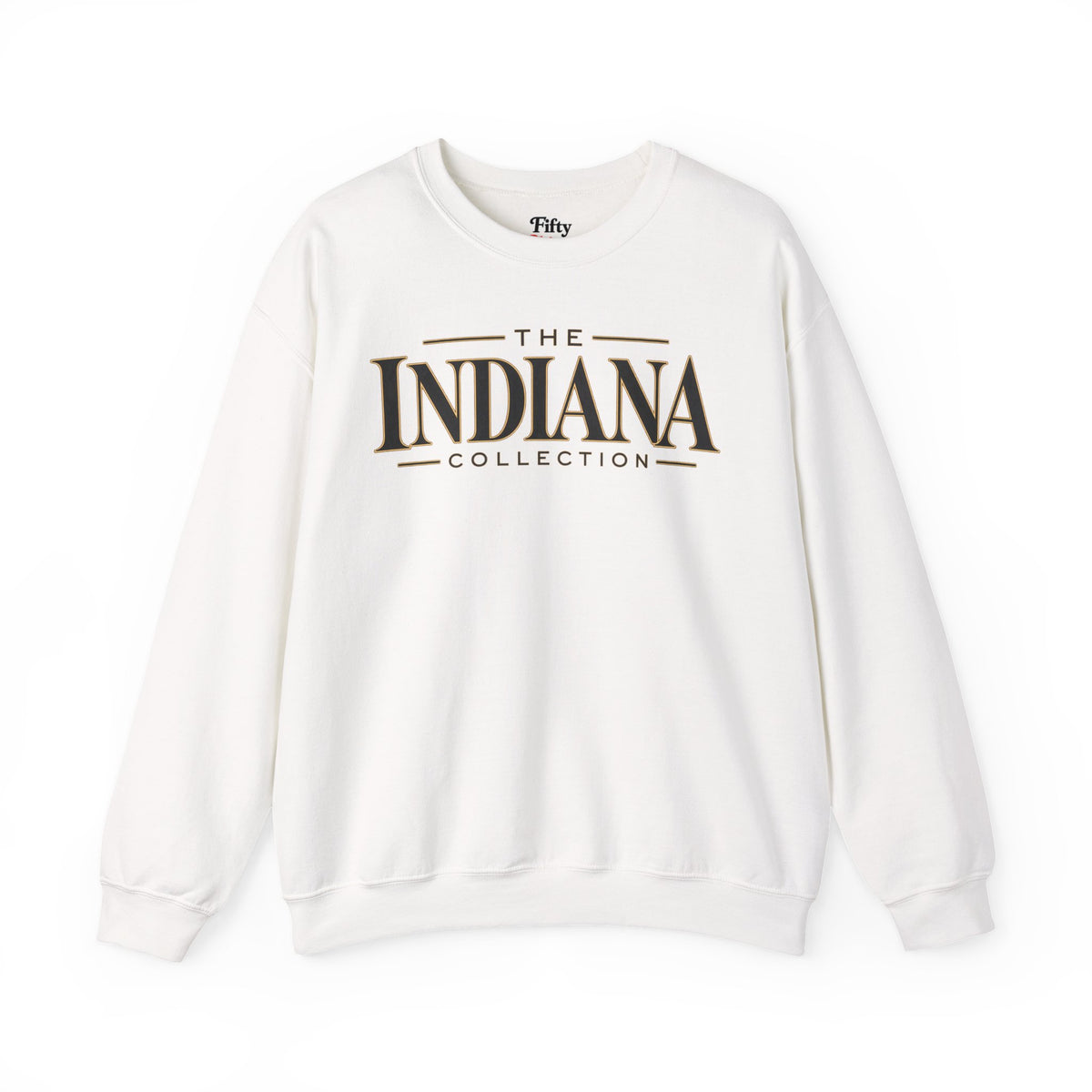 The Indiana Collection Unisex Crewneck Sweatshirt State Name Graphic