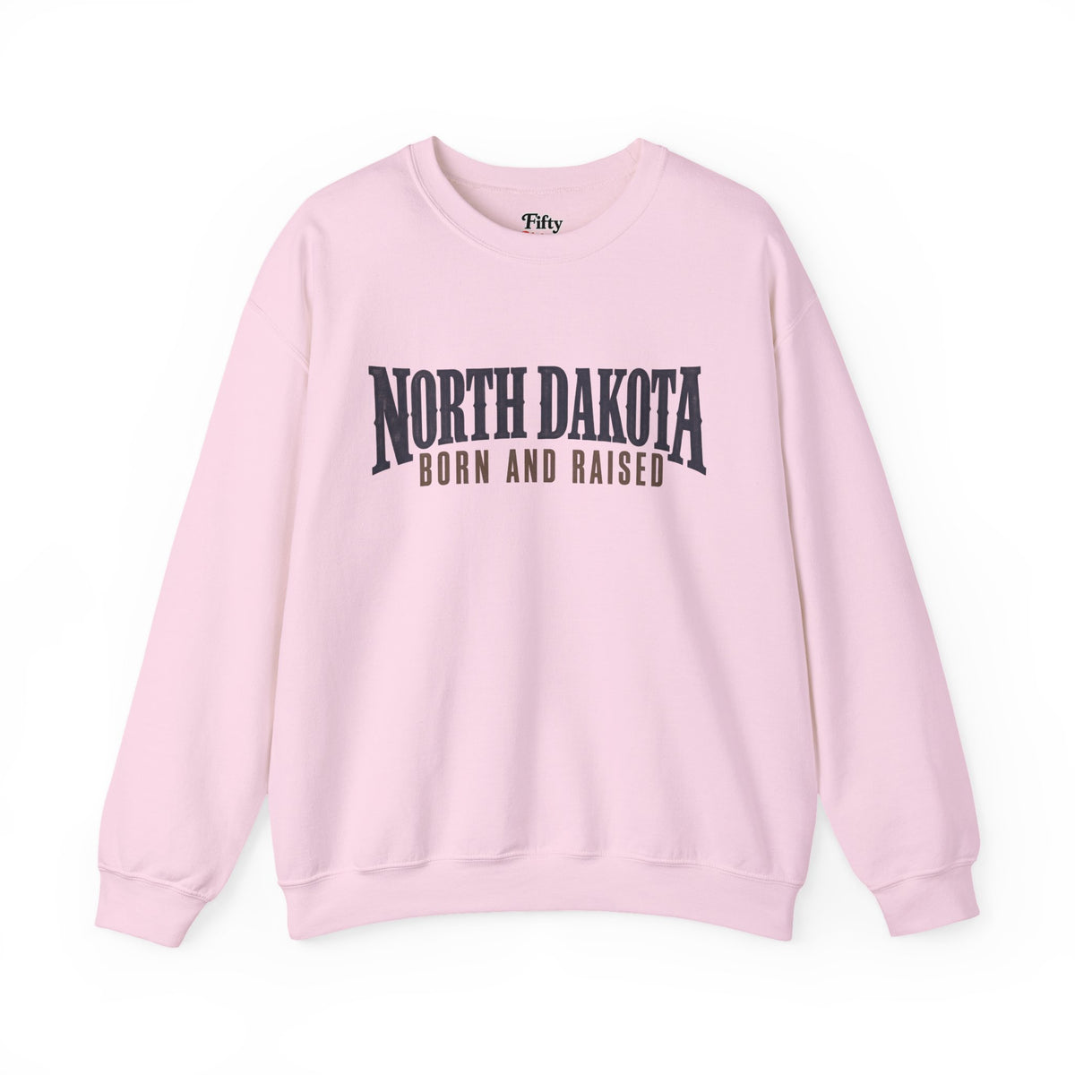 North Dakota Born and Raised Premium Heritage Unisex Sweatshirt Graphic