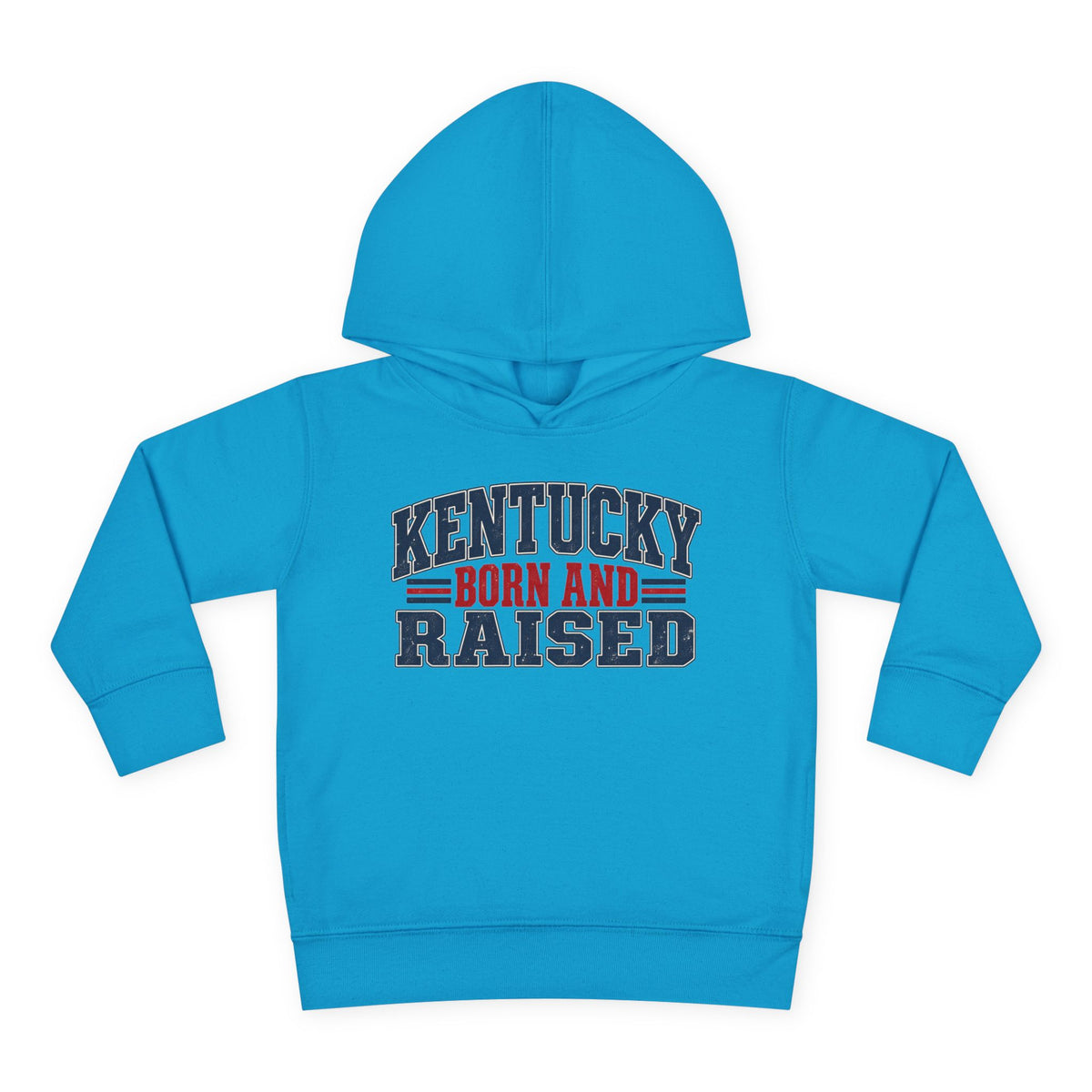 Kentucky Born and Raised Southern Heritage Unisex Toddler Pullover Fleece Hoodie