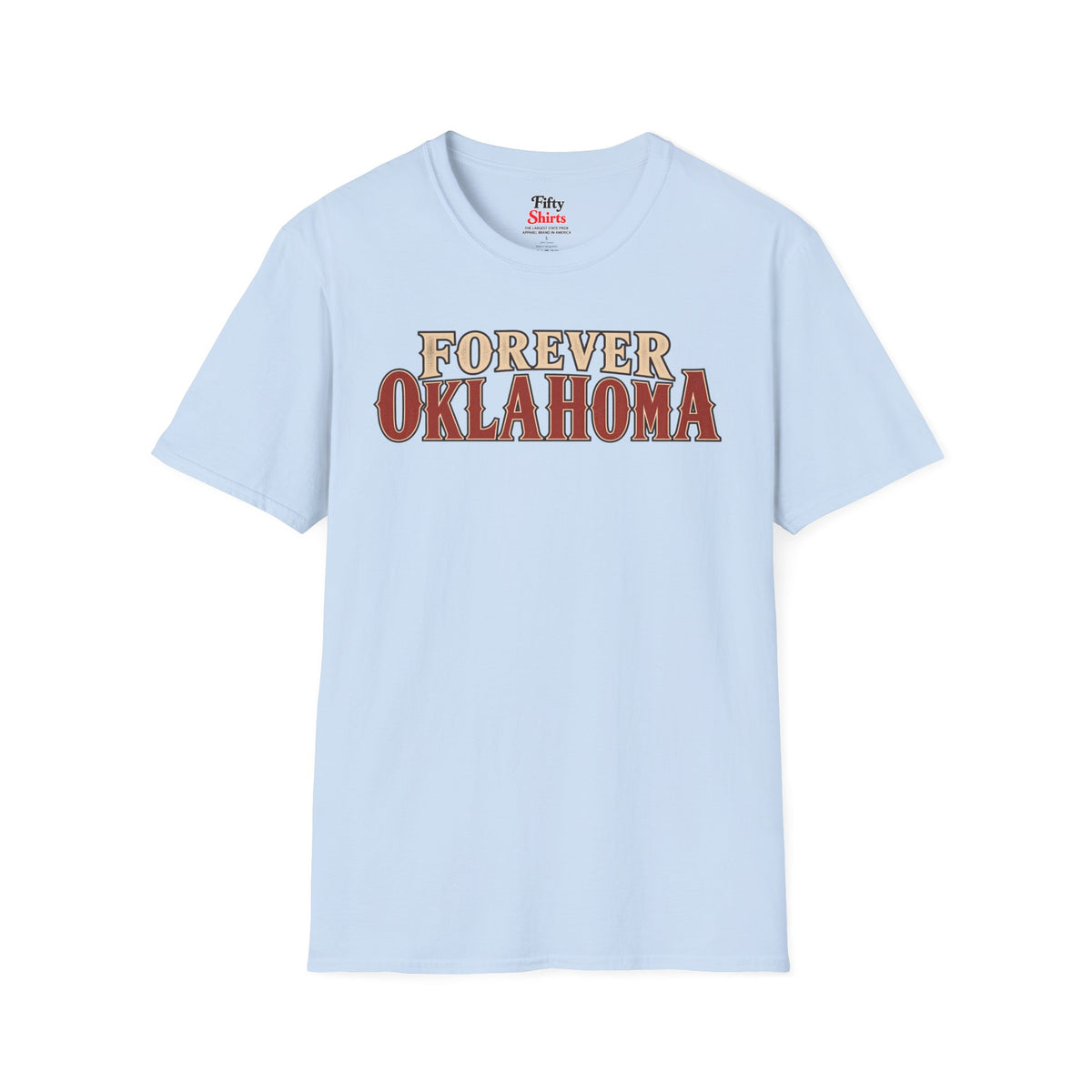 Forever Oklahoma Unisex Softstyle T Shirt State Name Graphic Tee