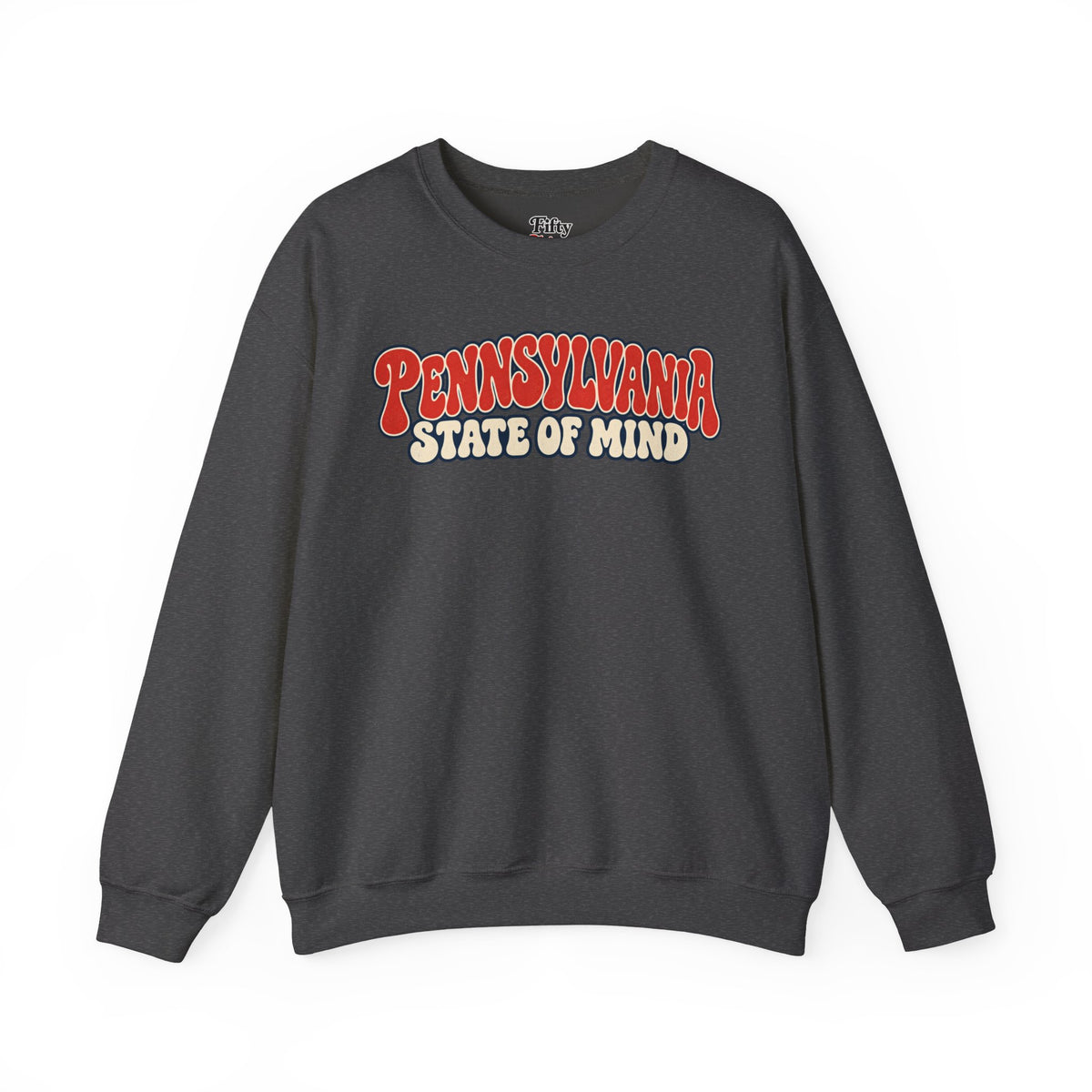 Pennsylvania State of Mind Unisex Crewneck Sweatshirt State Name Graphic