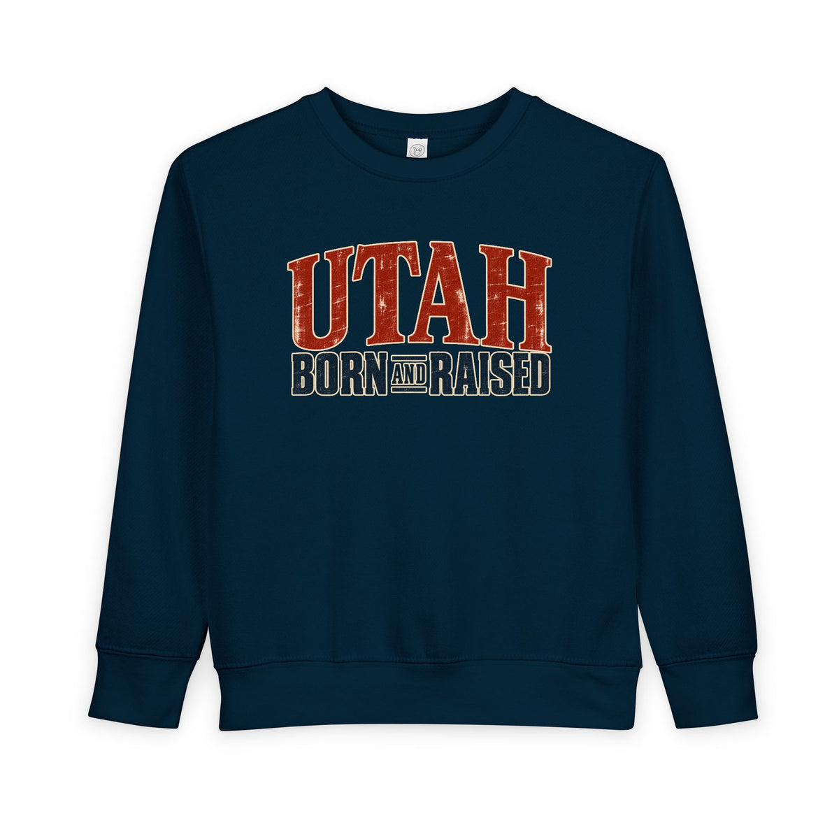 Utah Born and Raised Premium Heritage Unisex Toddler Sweatshirt