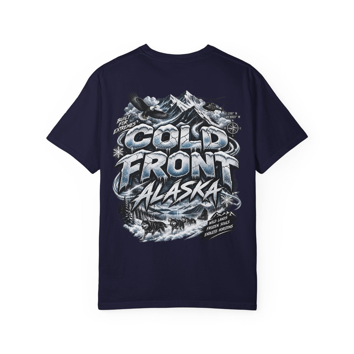 Alaska Cold Front Unisex Comfort Color 1717 Streetwear Graphic Tee