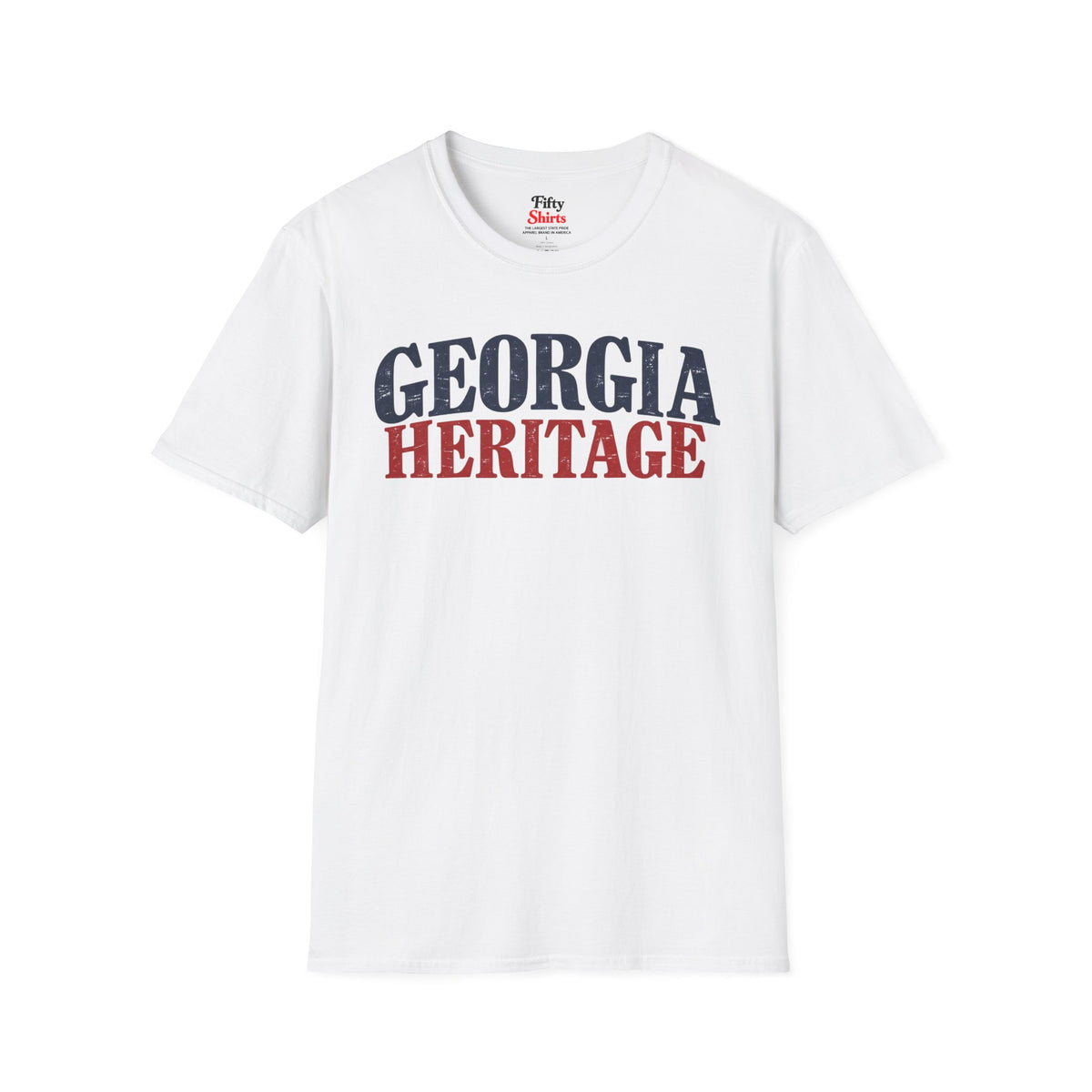 Georgia Heritage Unisex Softstyle T Shirt State Name Graphic Tee