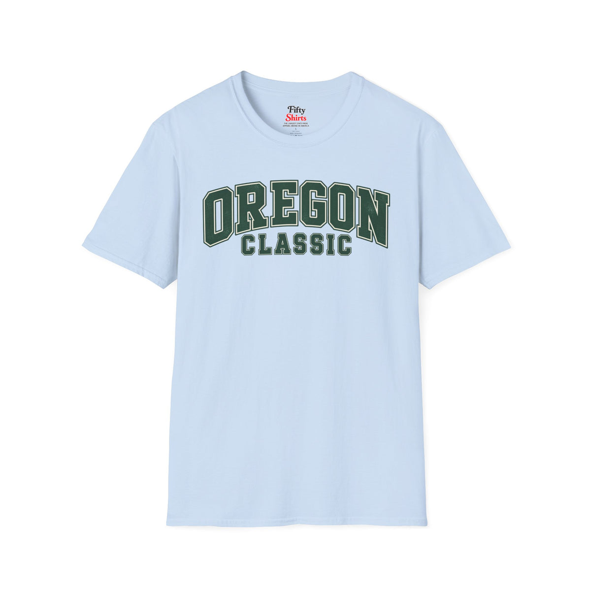 Oregon Classic Unisex Softstyle T Shirt State Name Graphic Tee