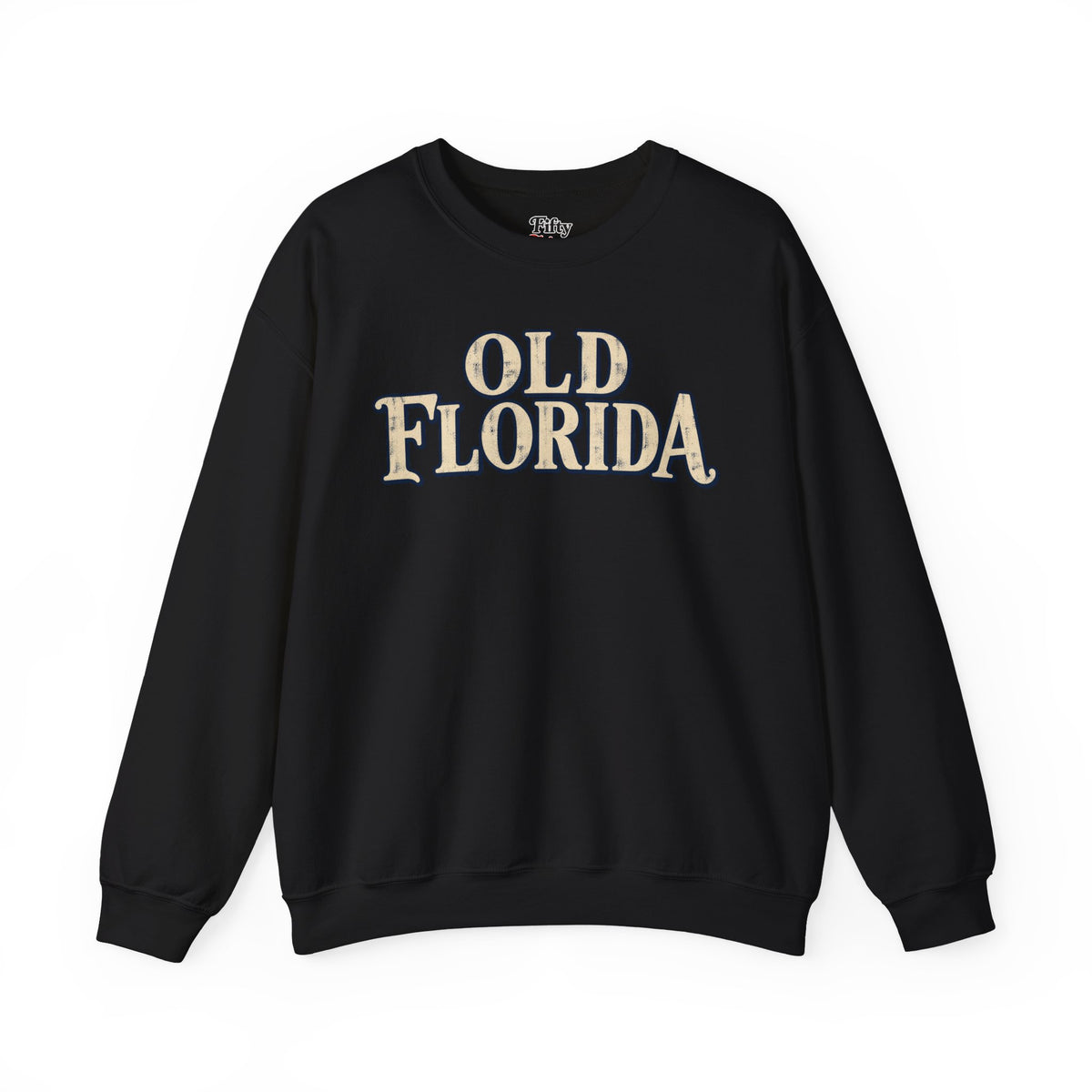 Old Florida Unisex Crewneck Sweatshirt State Name Graphic